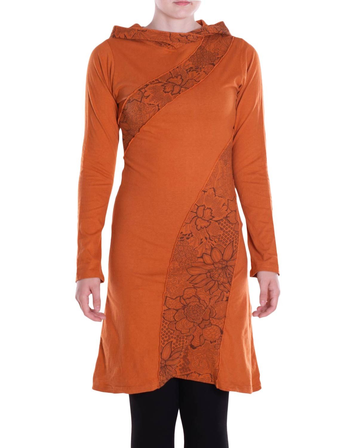 Vishes Tunikakleid Damen Spitzen-Kleid Blumen-kleid Lang-arm