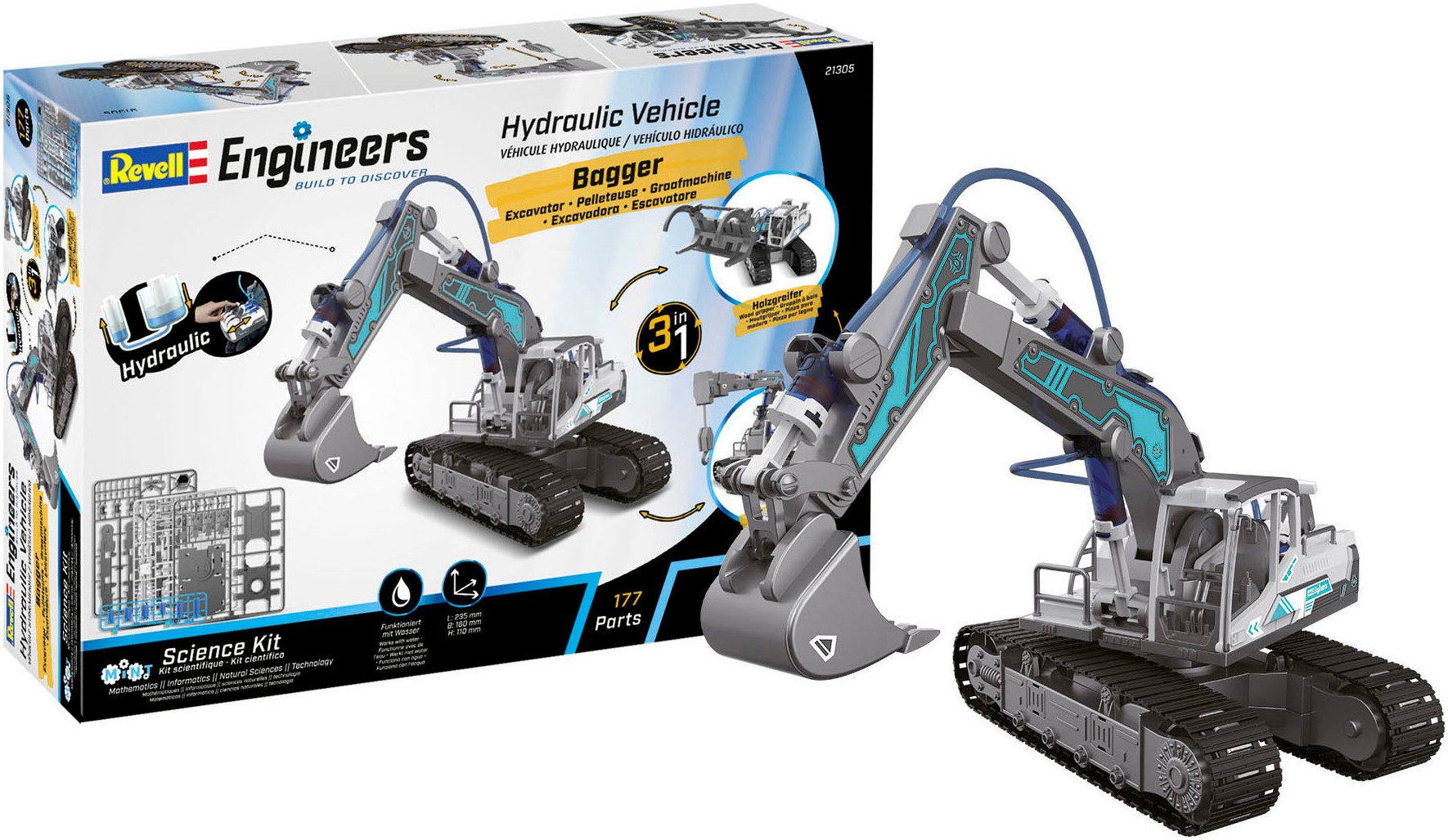 Revell® RC-Bagger Revell Engineers, Hydraulischer Bagger