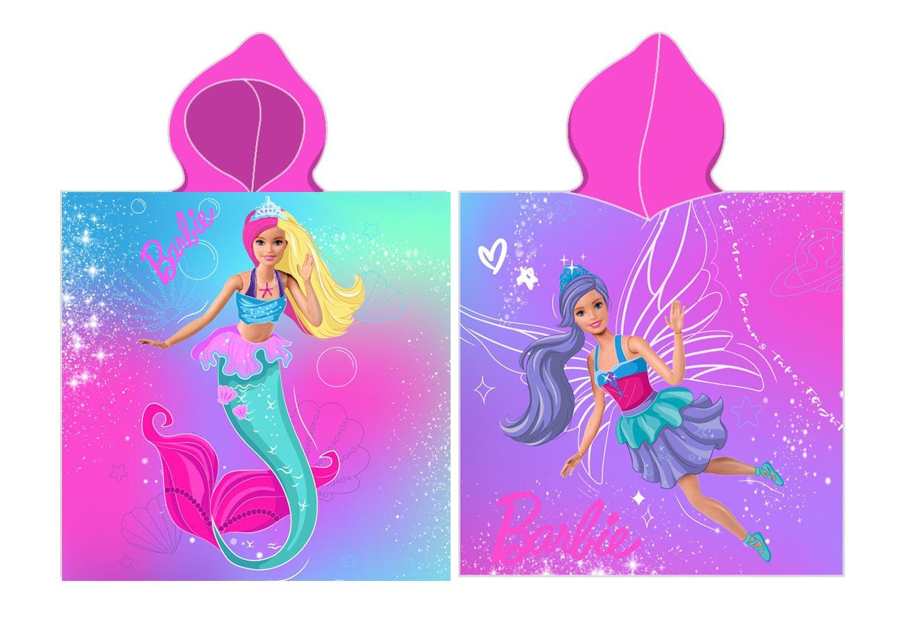 Barbie Kapuzenhandtuch Barbie Poncho Strandtuch mit