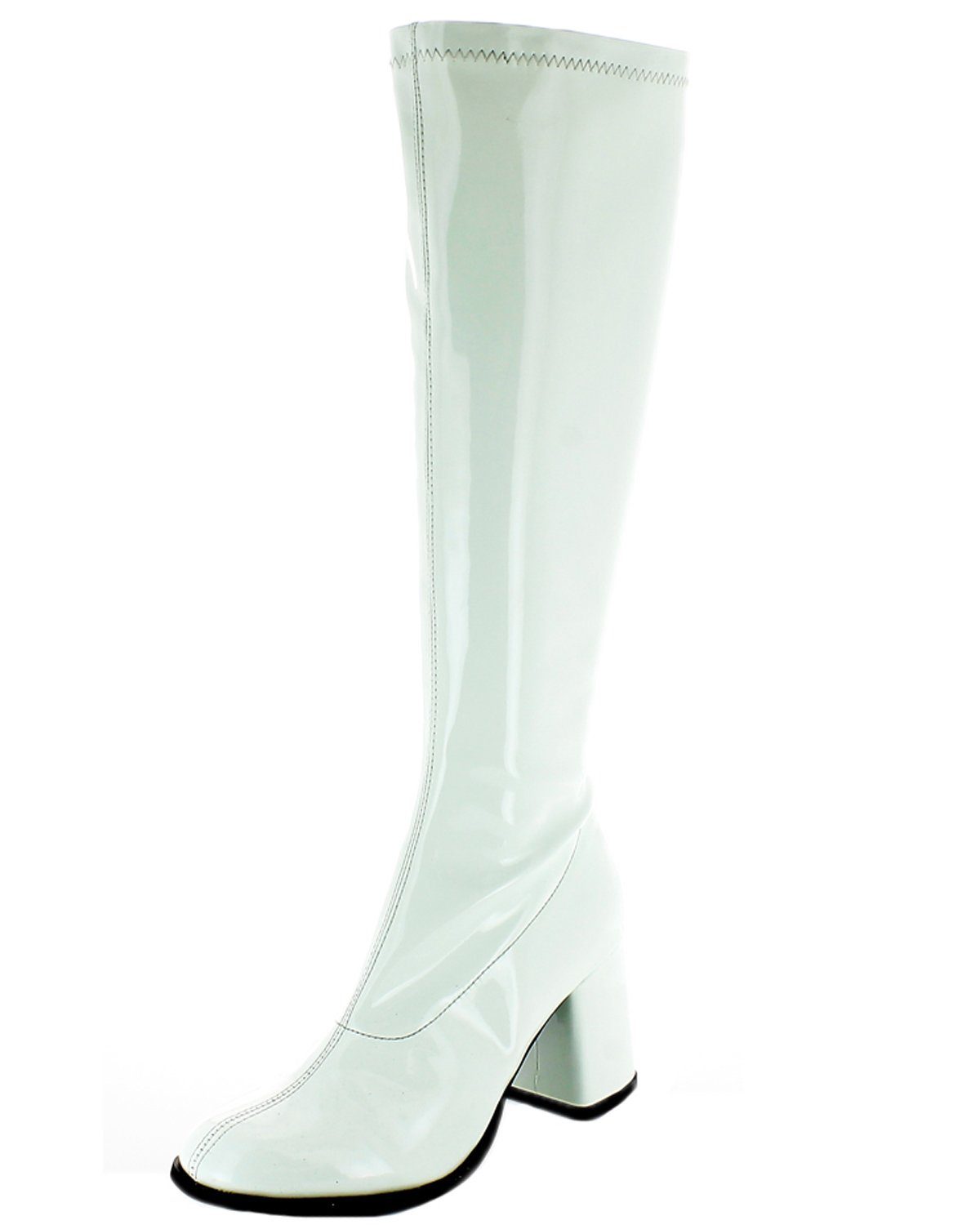 Das Kostümland Gogo Damen Retro Lackstiefel,