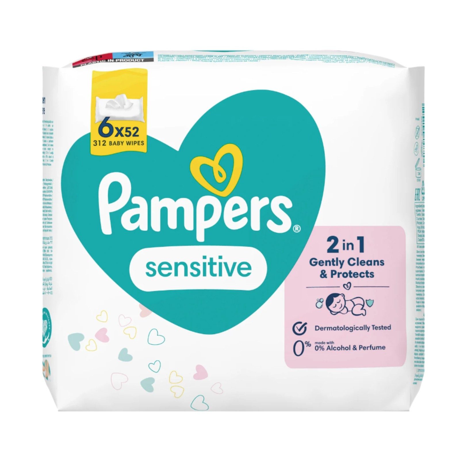Pampers feuchtes Toilettenpapier Feuchttücher Sensitive (6
