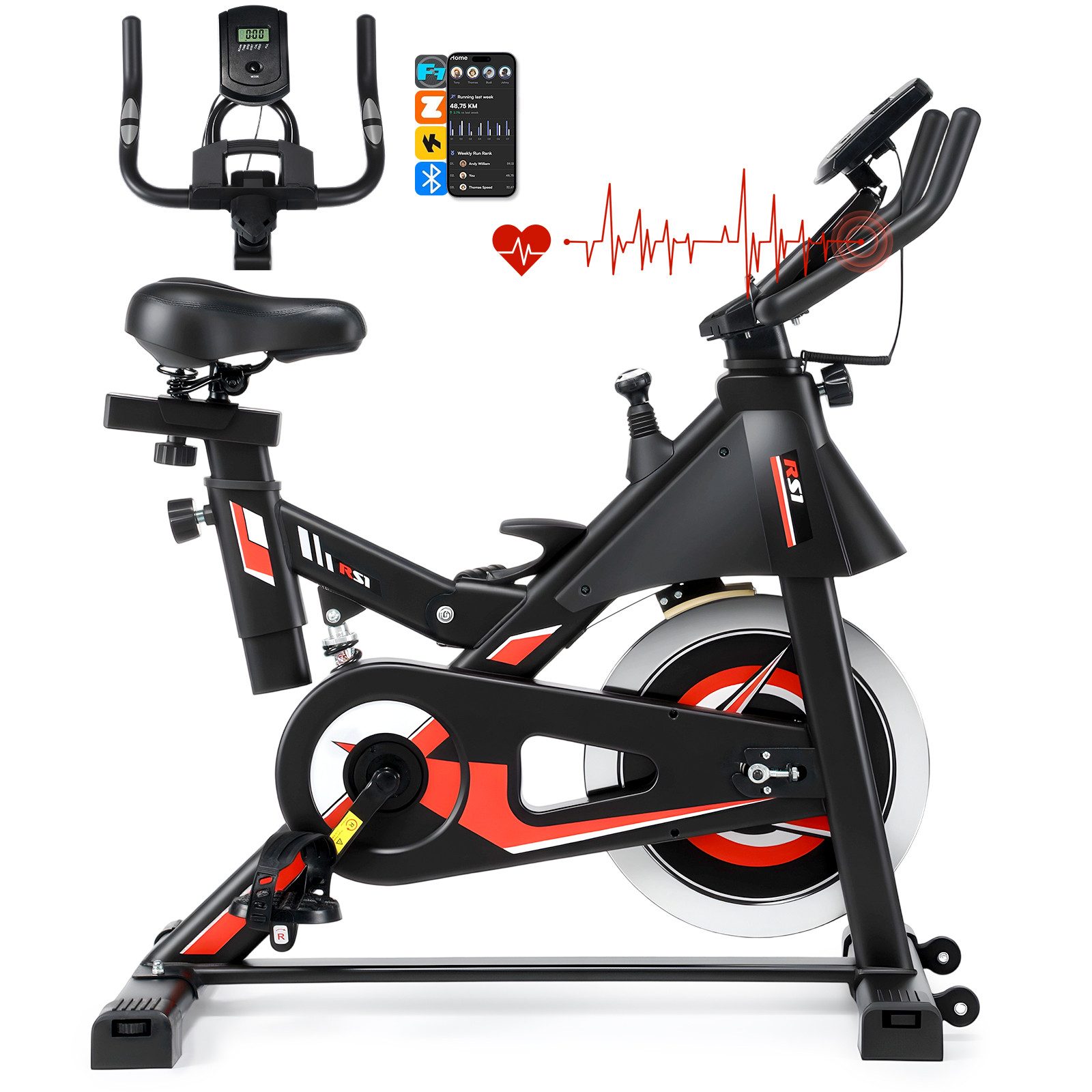 oyajia Heimtrainer 3in1 Heimtrainer Fahrrad mit