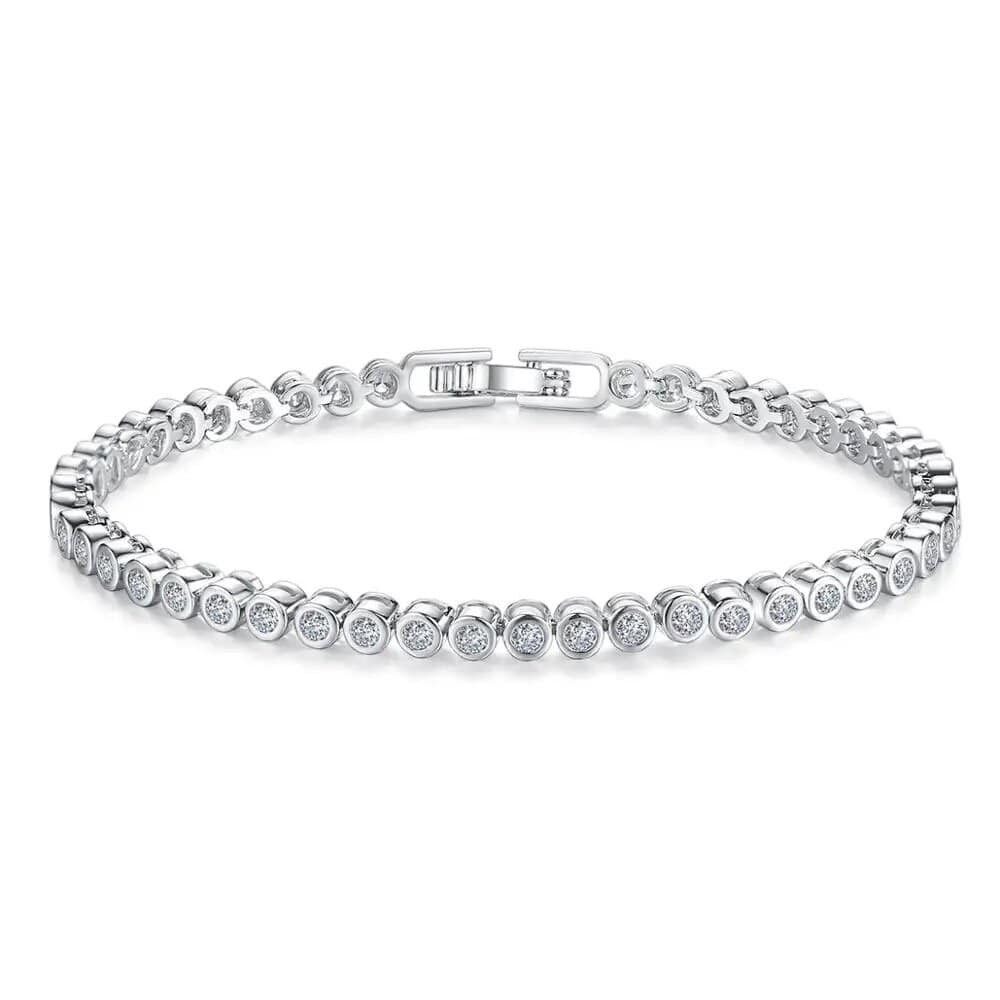 ROUGEMONT Tennisarmband Damen Tennisarmband Damen Silber