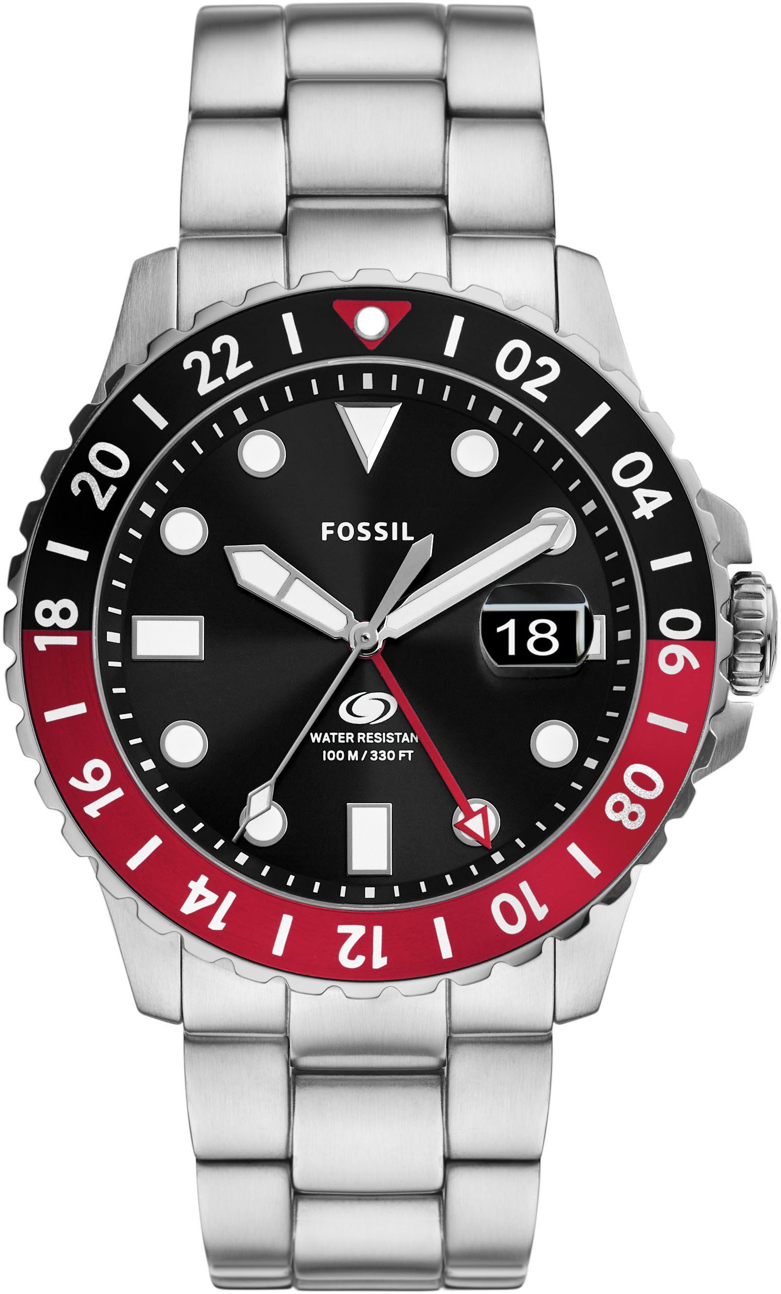 Fossil Quarzuhr FOSSIL BLUE GMT FS6092,