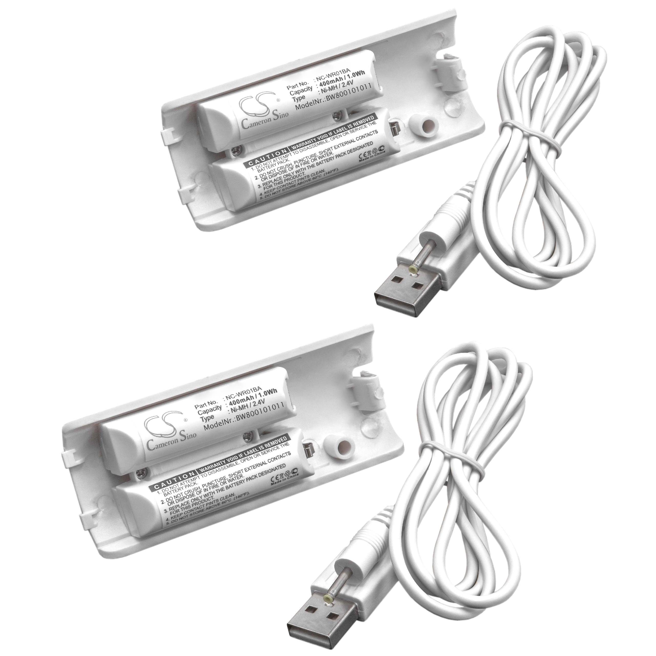 vhbw passend für Nintendo Wii Controller,