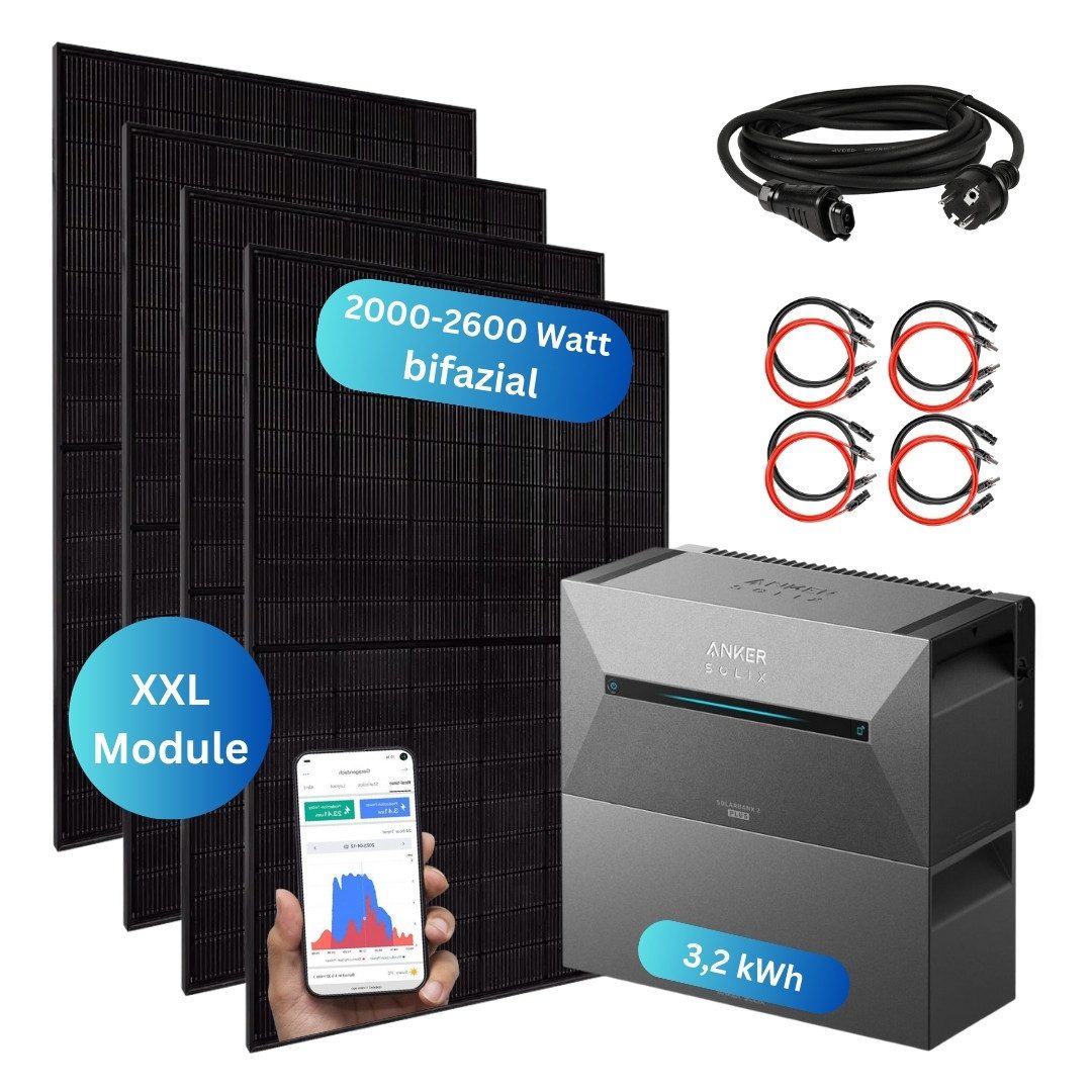 MyVoltaics Balkonkraftwerk 2000+ Watt Solaranlage +