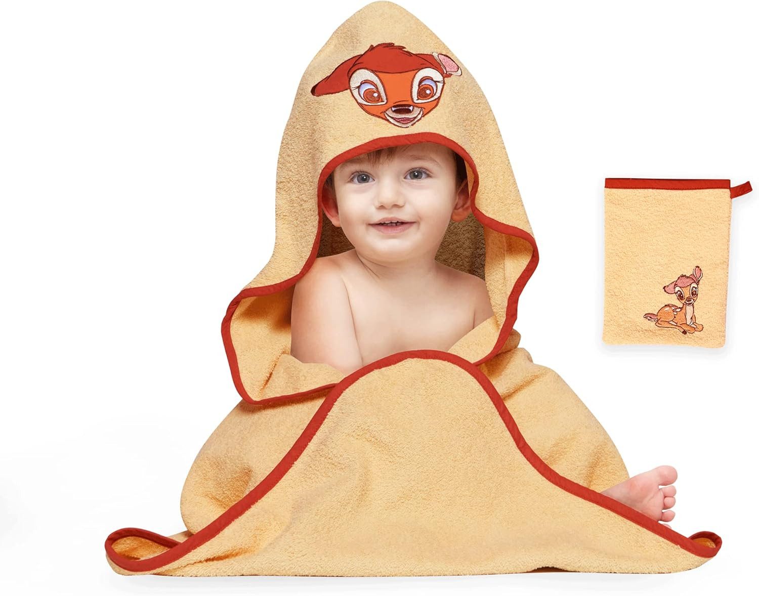 Disney Kapuzenhandtuch Disney Home Baby-Kapuzenhandtuch-Set, weich,