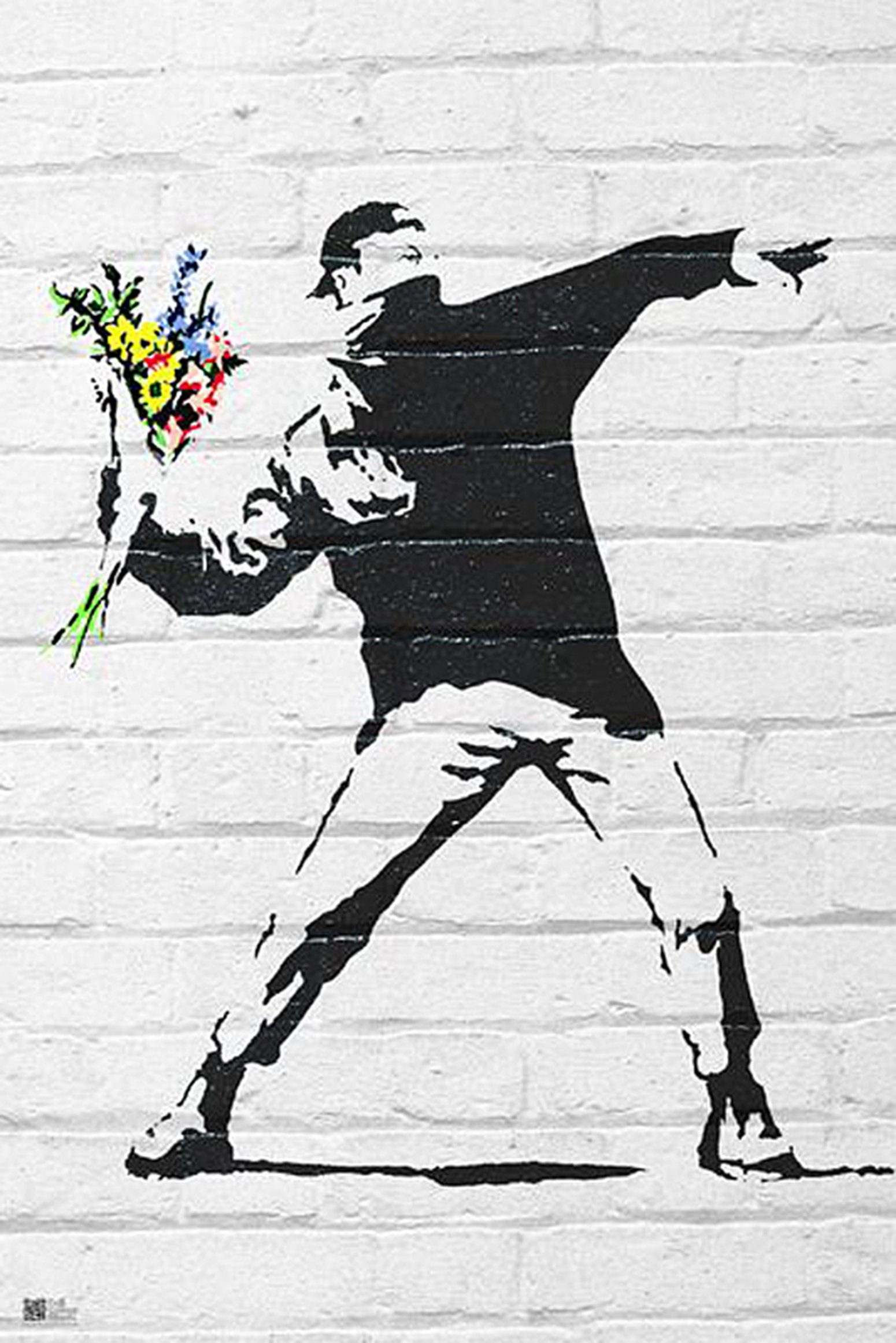 Close Up Poster Banksy Poster Throwing