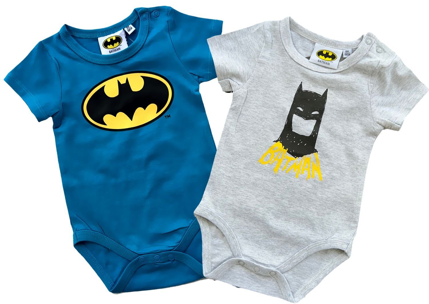 Batman Strampler 2x Batman Body Baby