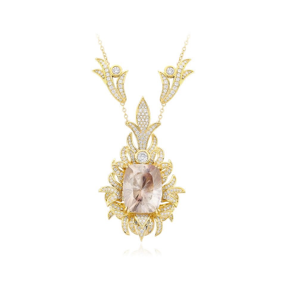 Cavill Goldkette Namibia Cerussit Gold Halskette,