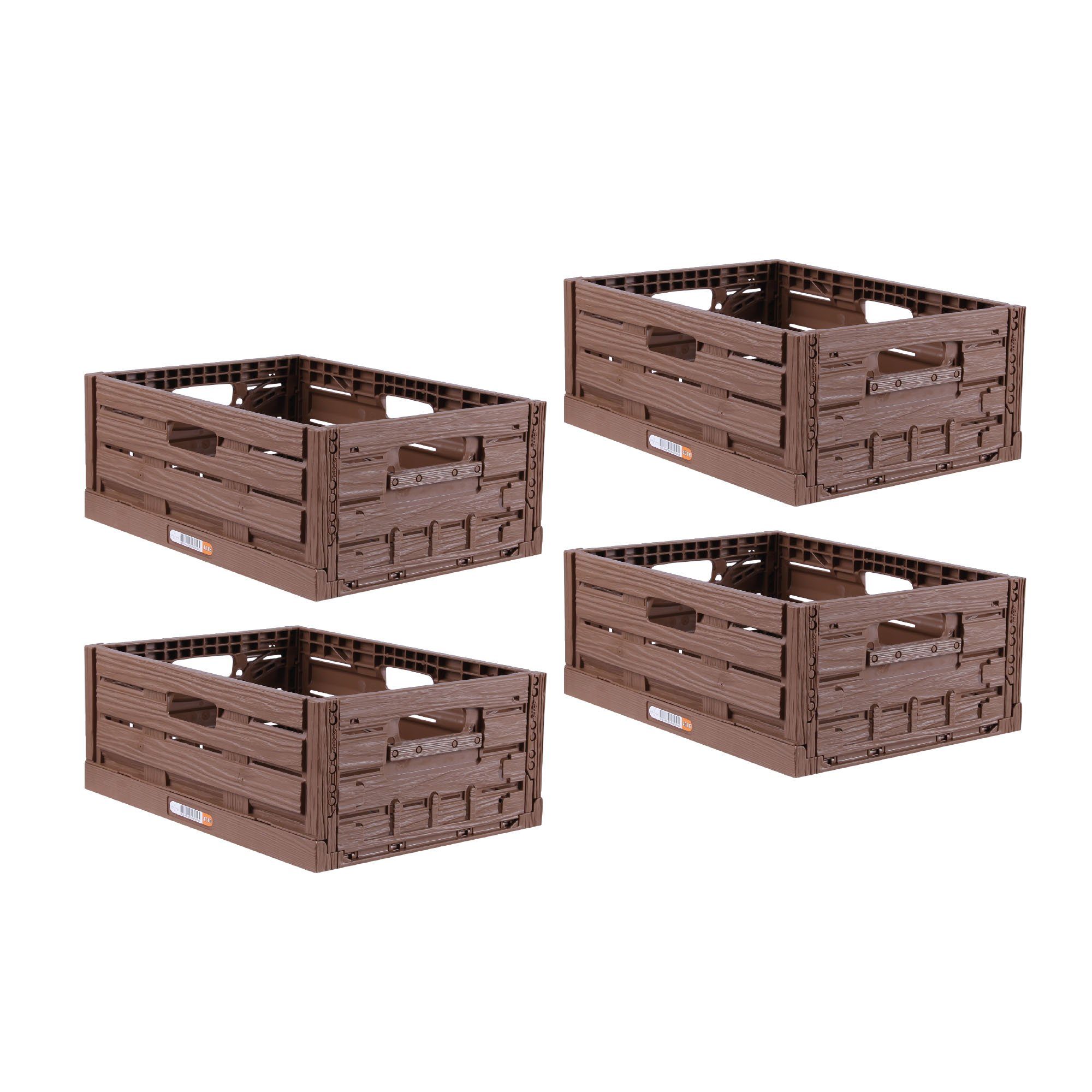 Bestlivings Klappbox Einkaufskorb in Holzoptik, Stabile