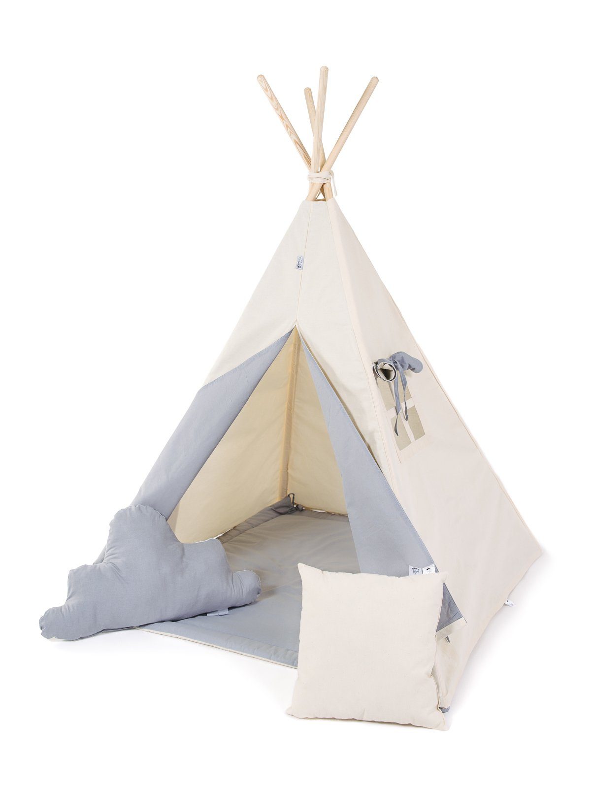 Rainbow Kids Tipi-Zelt Grauer Wolf, Personen: