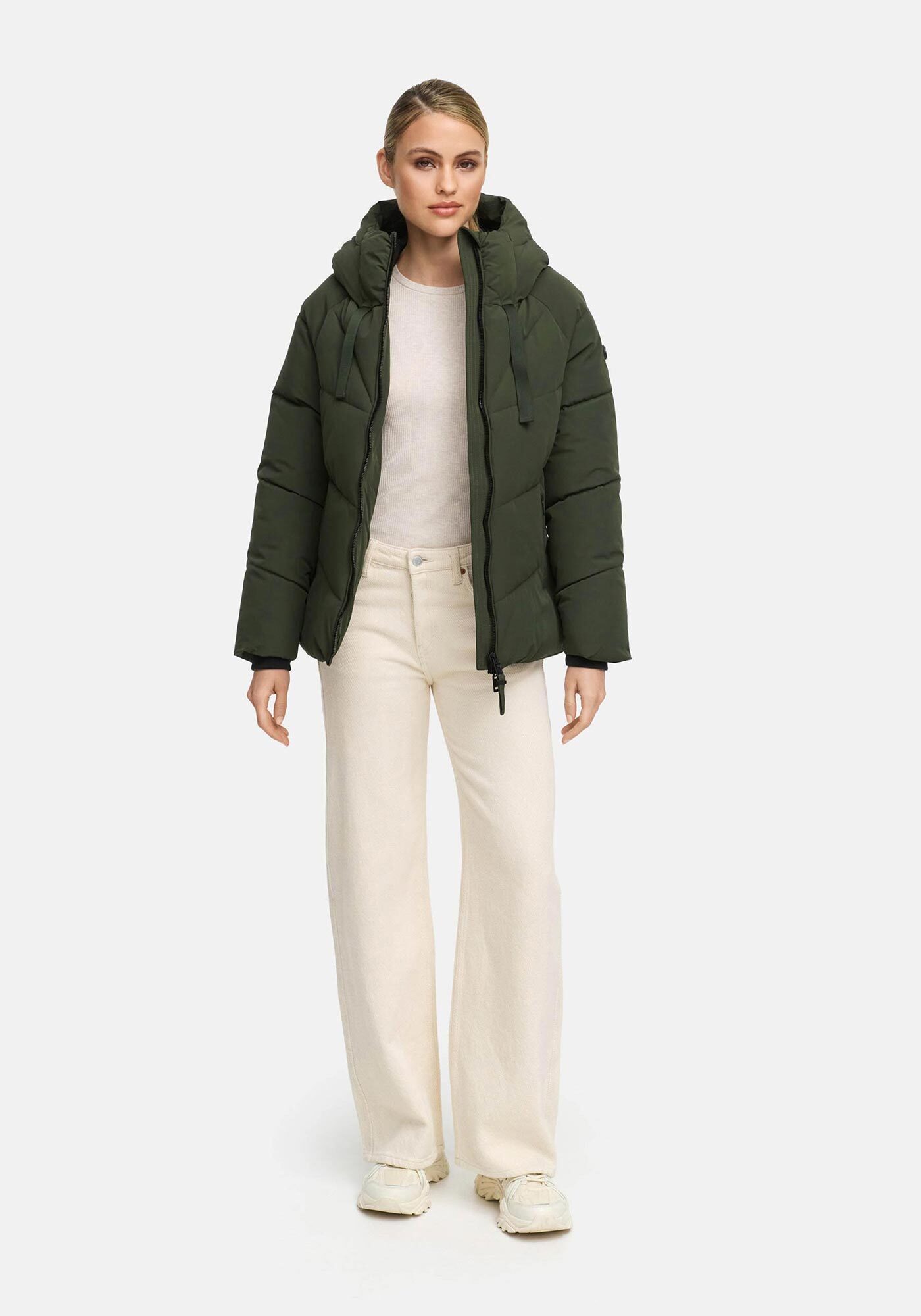 Marikoo Winterjacke Kwamee Schräg gesteppte Winterjacke