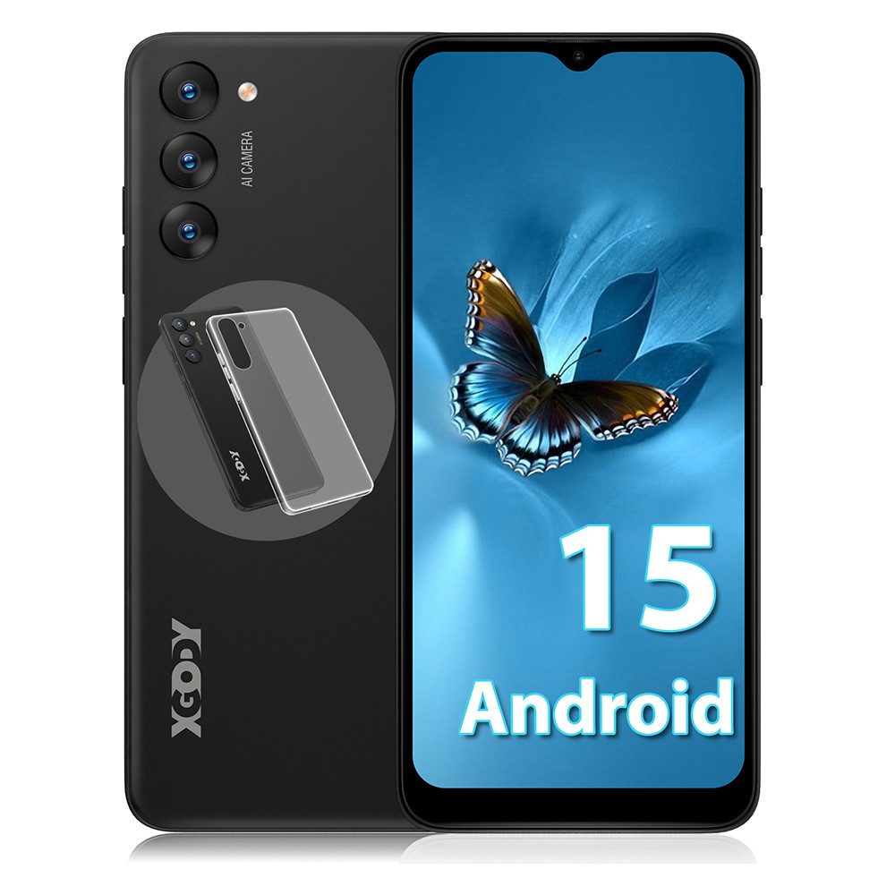 XGODY Ohne Vertrag Android 15, 7GB+32GB/1TB