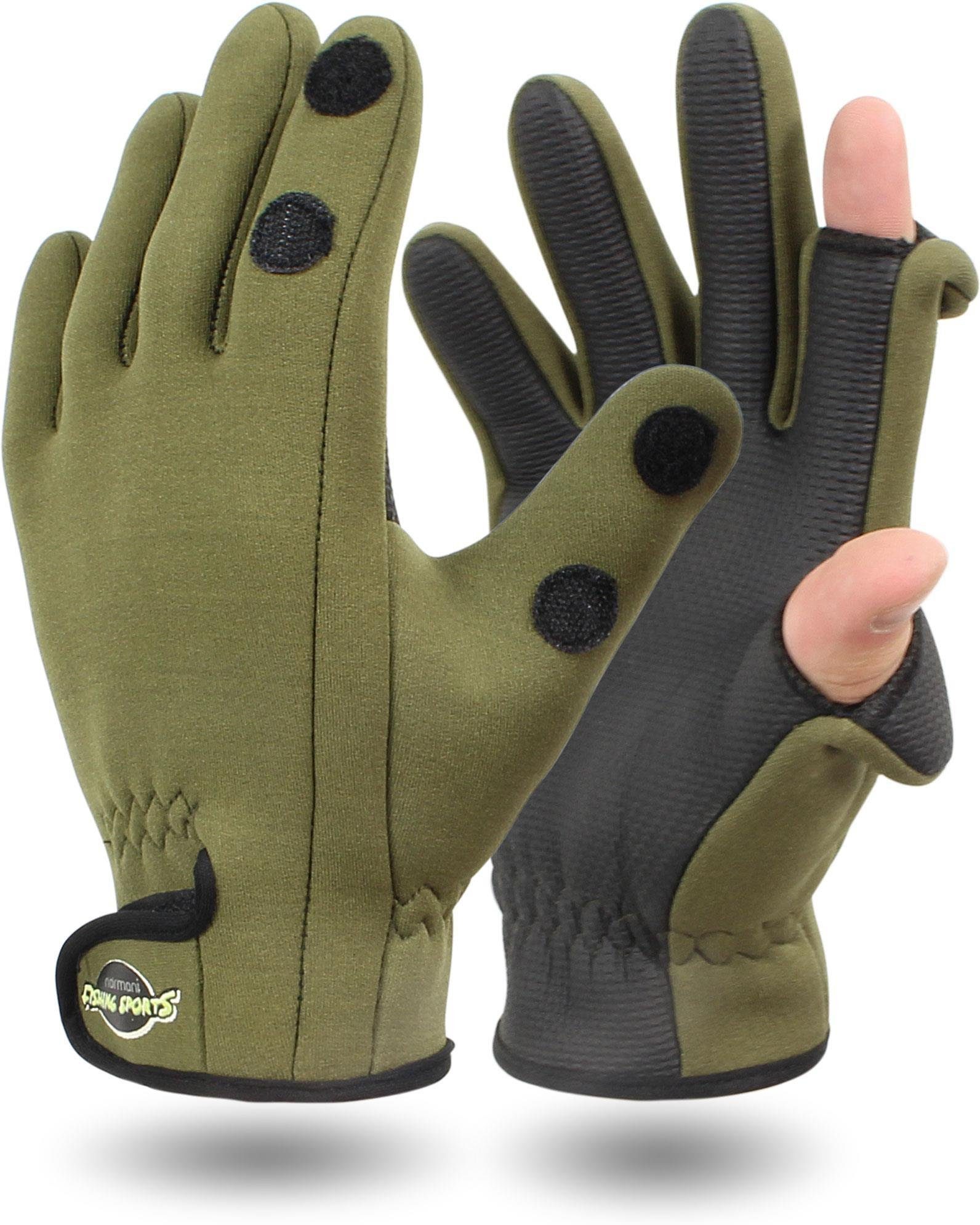 normani Angelhandschuhe Neopren-Anglerhandschuhe Angler mit Zeigefinger