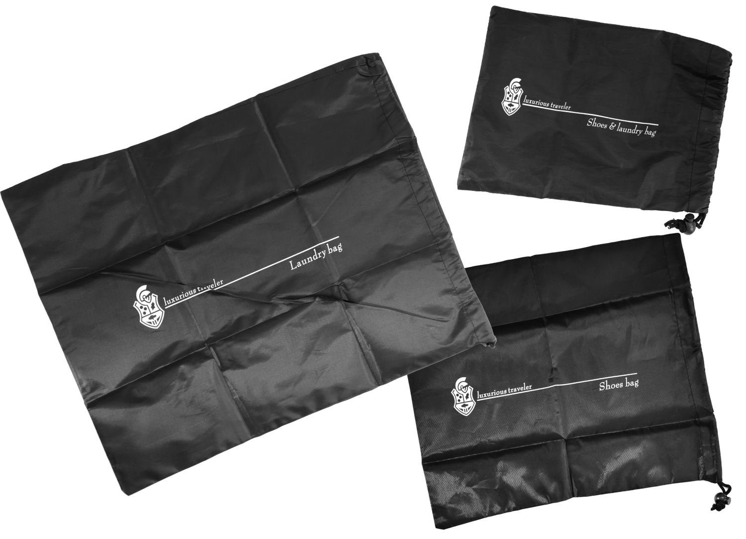 BURI Reisetasche 3er Set Reisebeutel Wäschesäcke