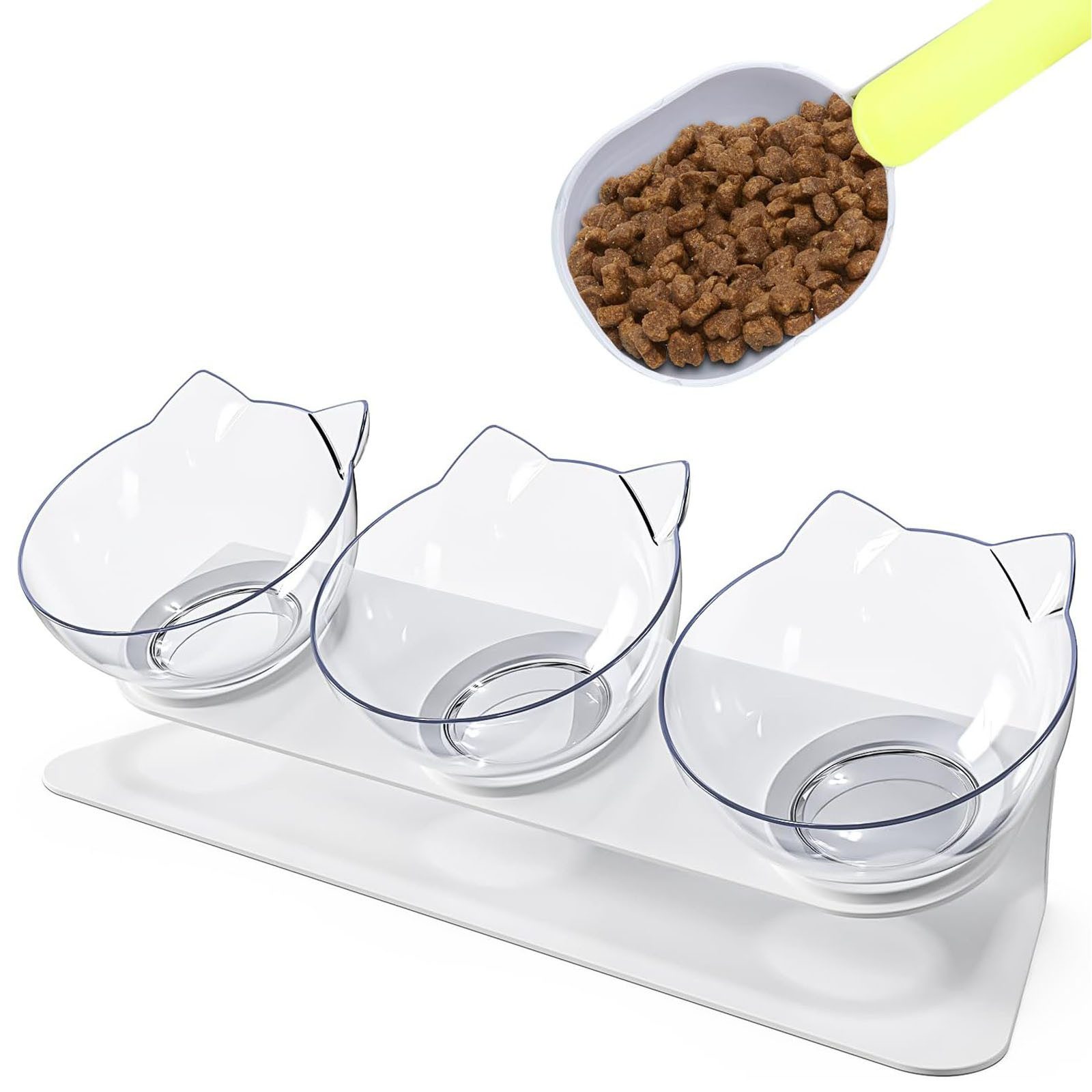 LEAZZLE Napf 3 in1 Katzennapf Set,