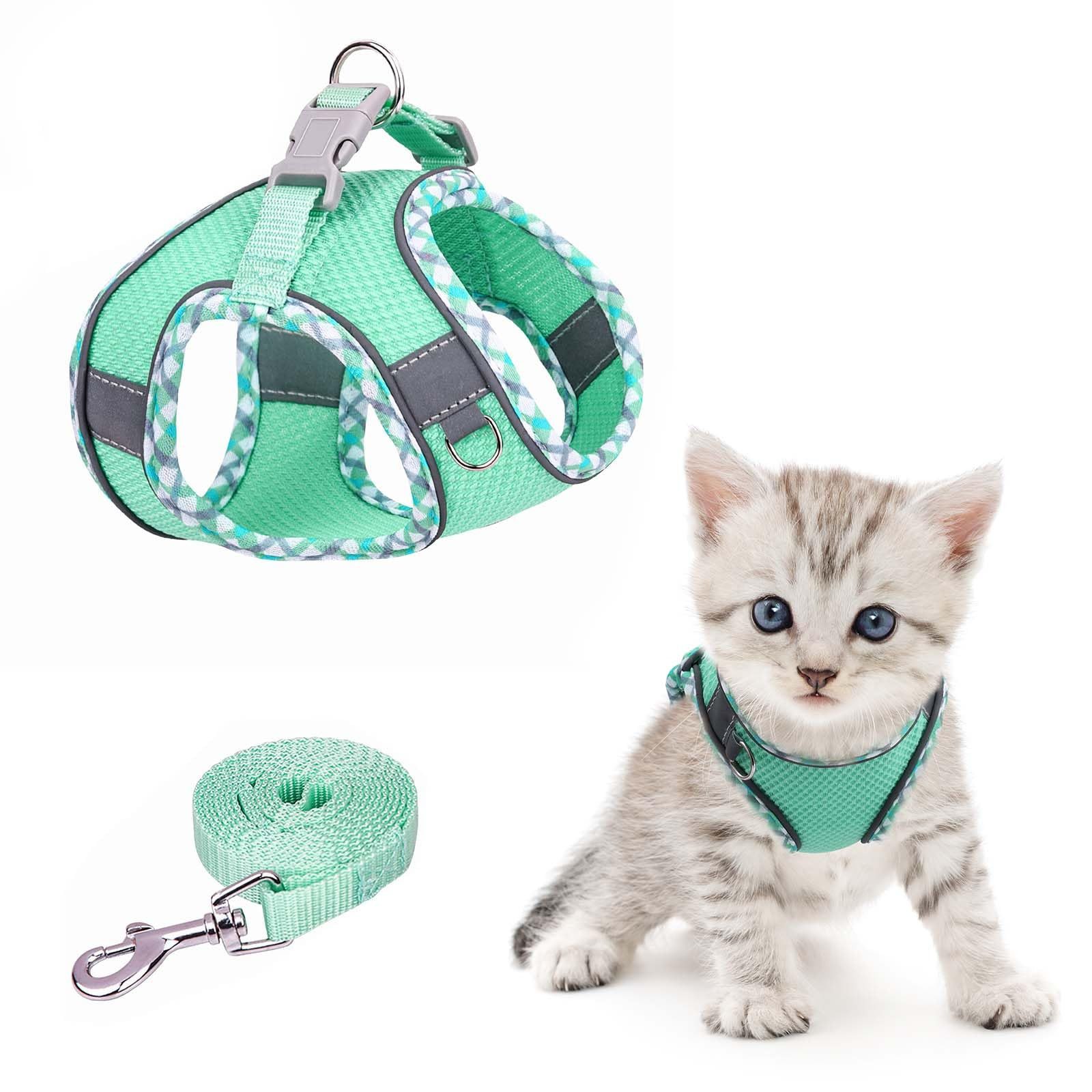 Beaface Hunde-Geschirr Katzen-Geschirr, Ausbruchssicher, Verstellbares Katzen-Geschirr,