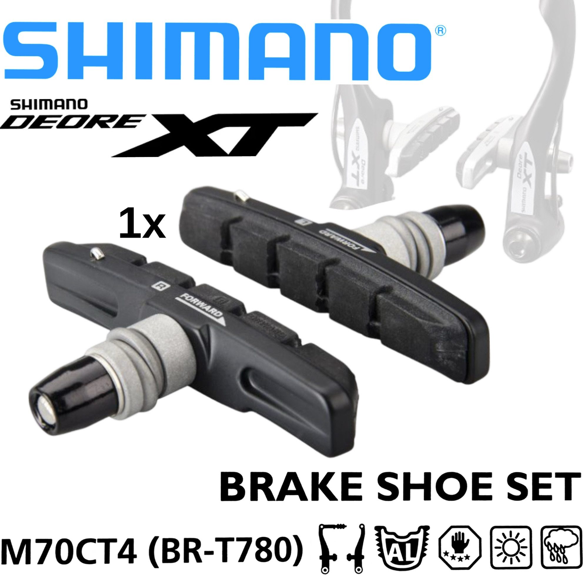 Shimano Felgenbremse Shimano XT Bremsschuh BR-T670