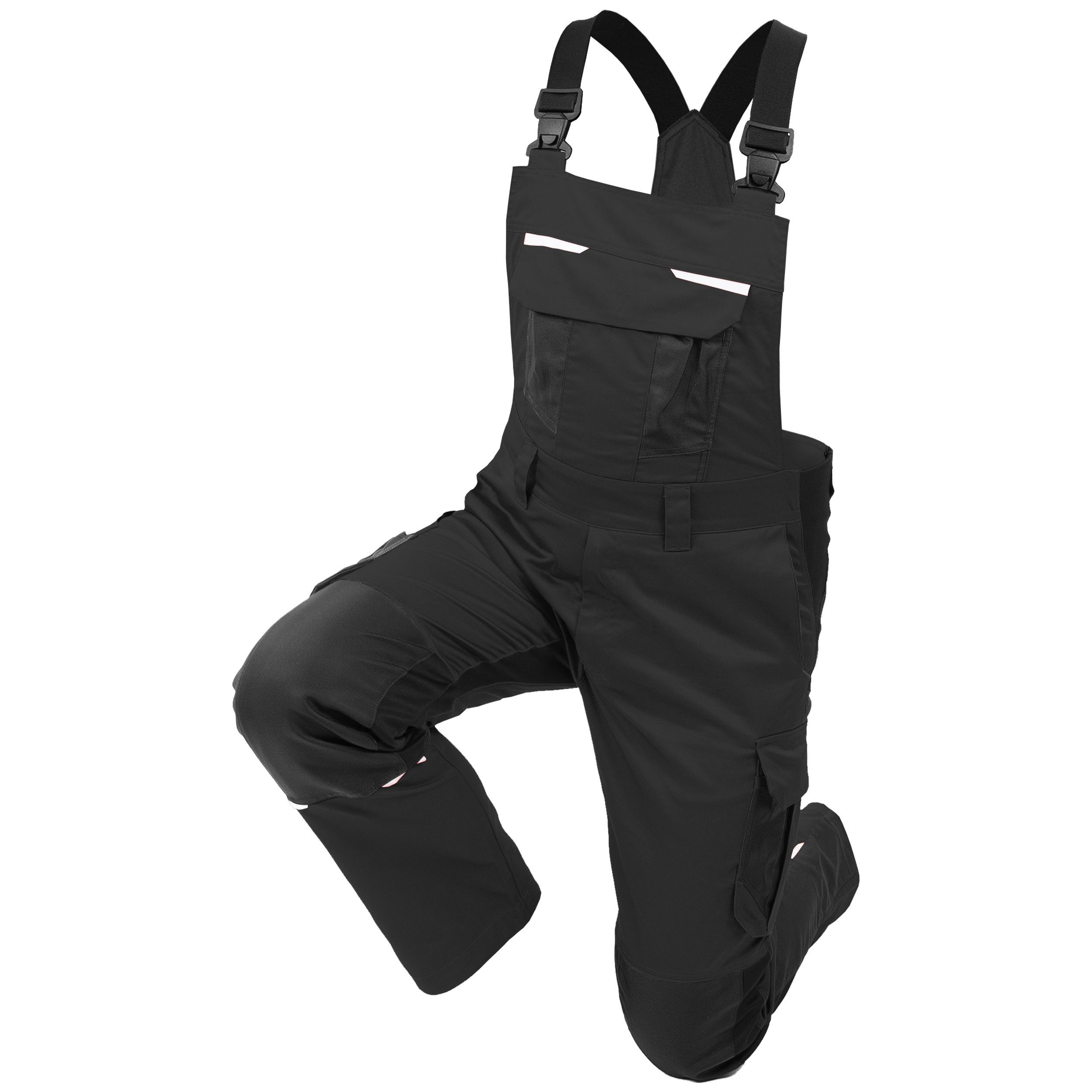 Qualitex Workwear Arbeitslatzhose Latzhose 'iND' black