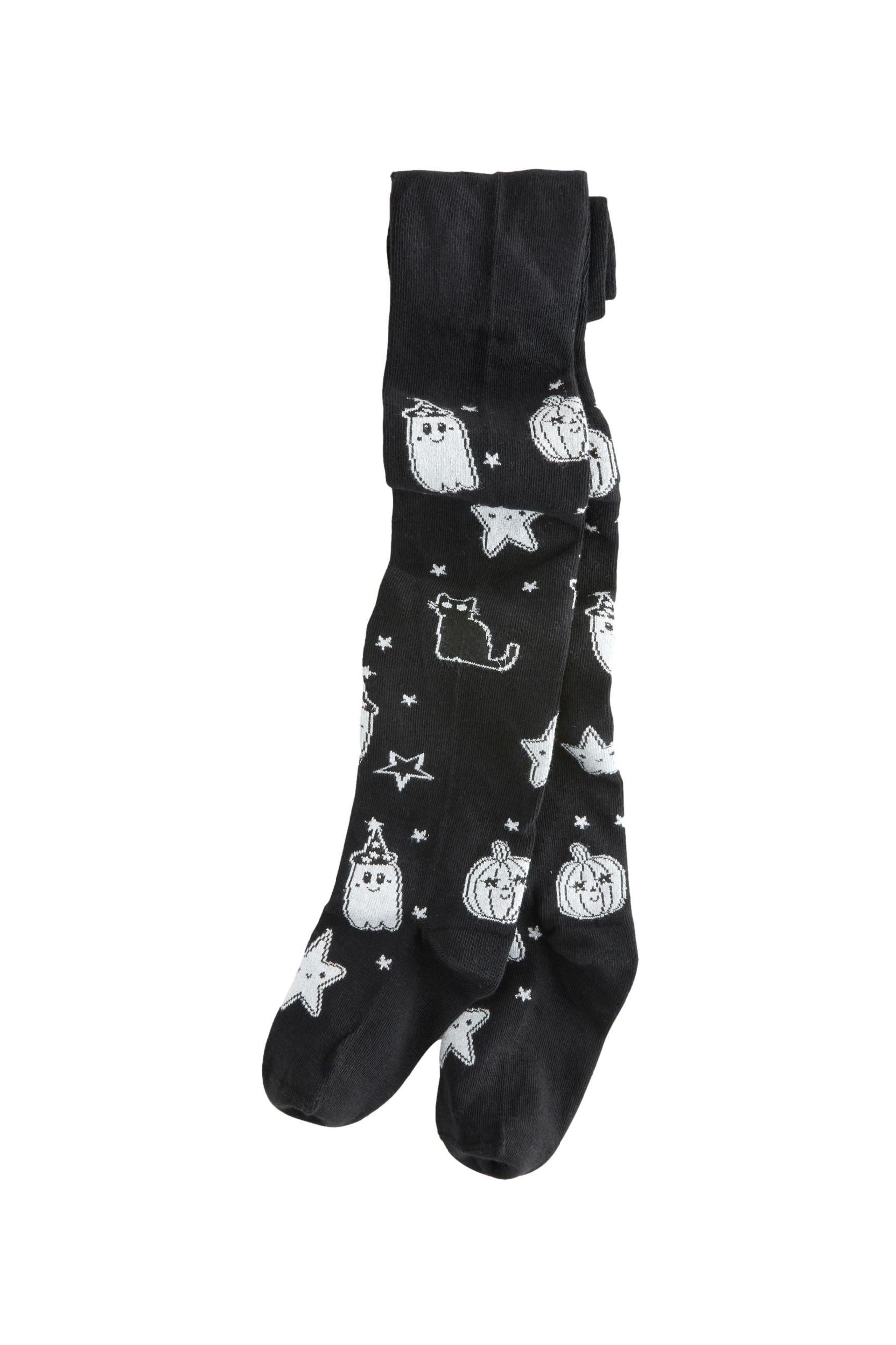 Next Strumpfhose Halloween-Strumpfhose in Glitzeroptik (1