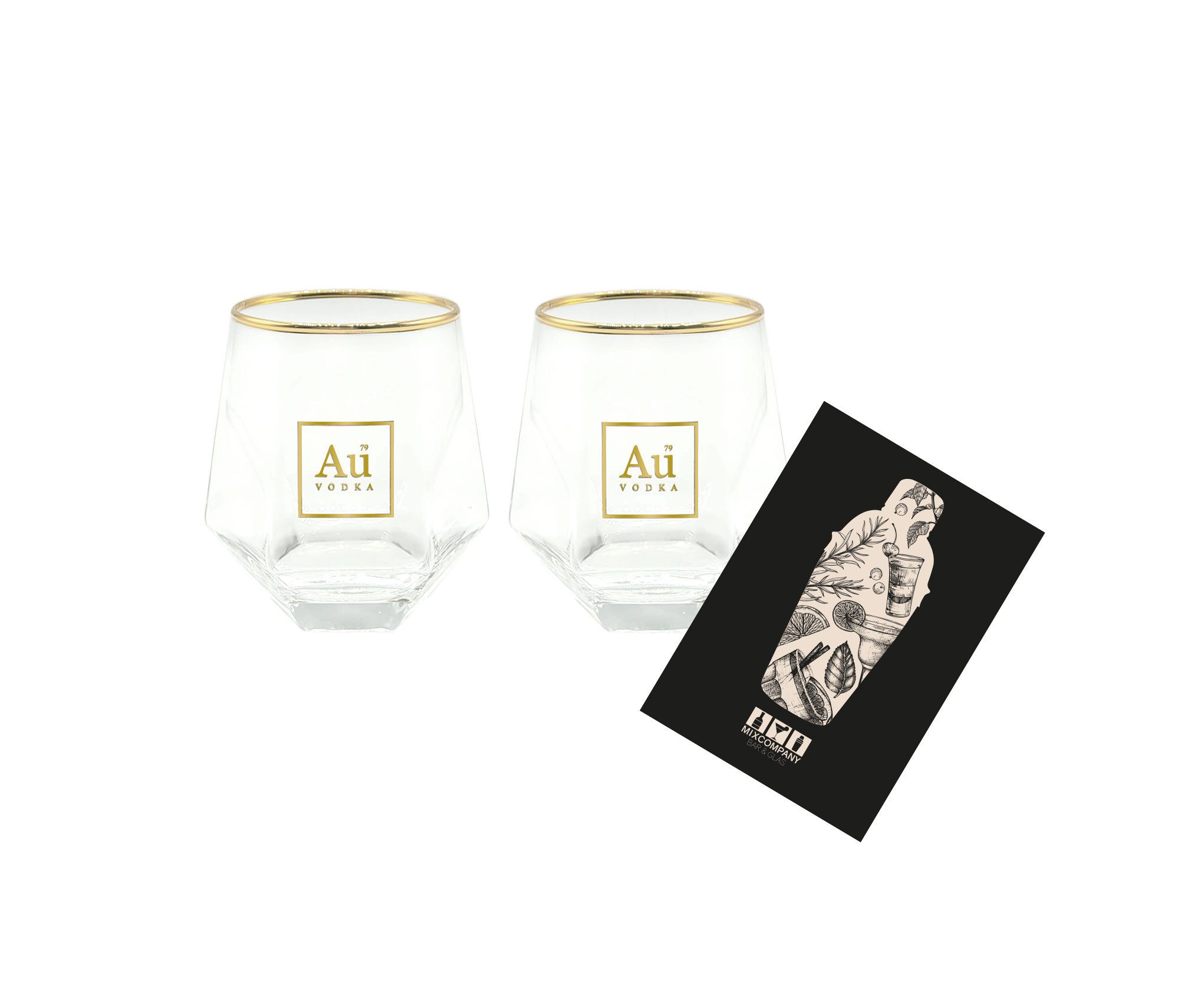 Au Vodka Gläser-Set Au Vodka Diamond