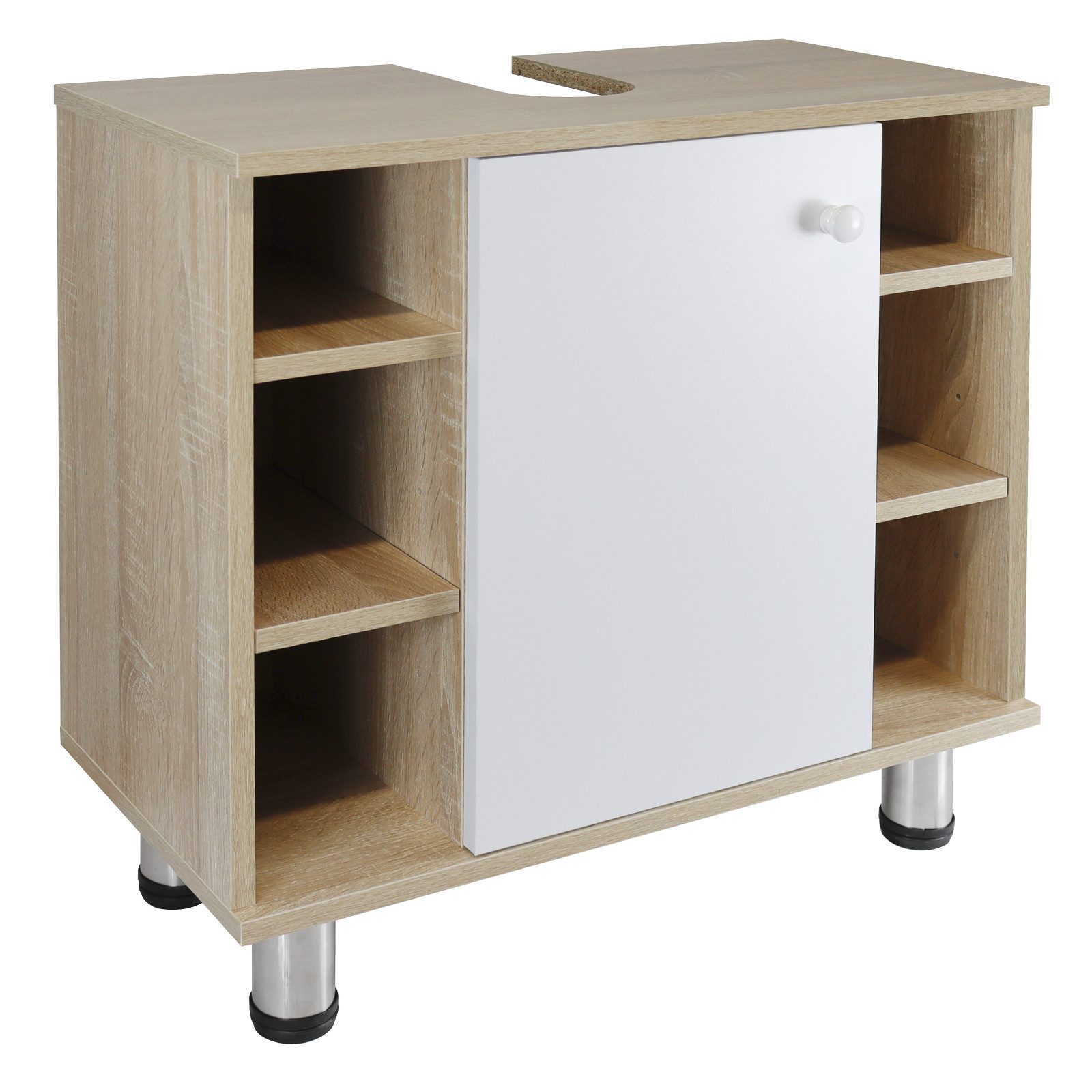 Stabilo Sanitär Waschbeckenunterschrank Waschbeckenunterschrank 'Berta' Holz/Eichen