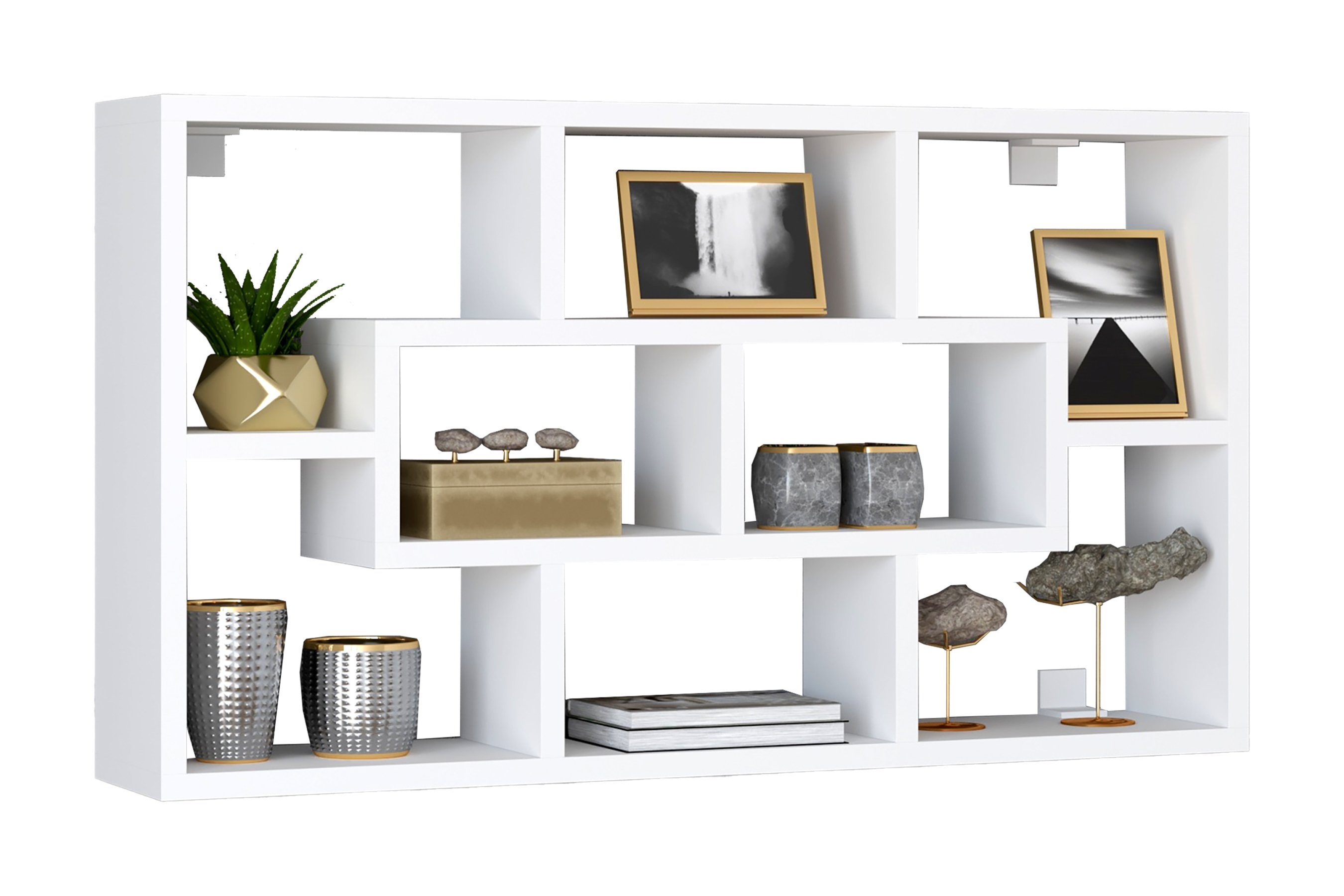 VCM Wandregal Holz Wandregal Wandboard Hängeregal