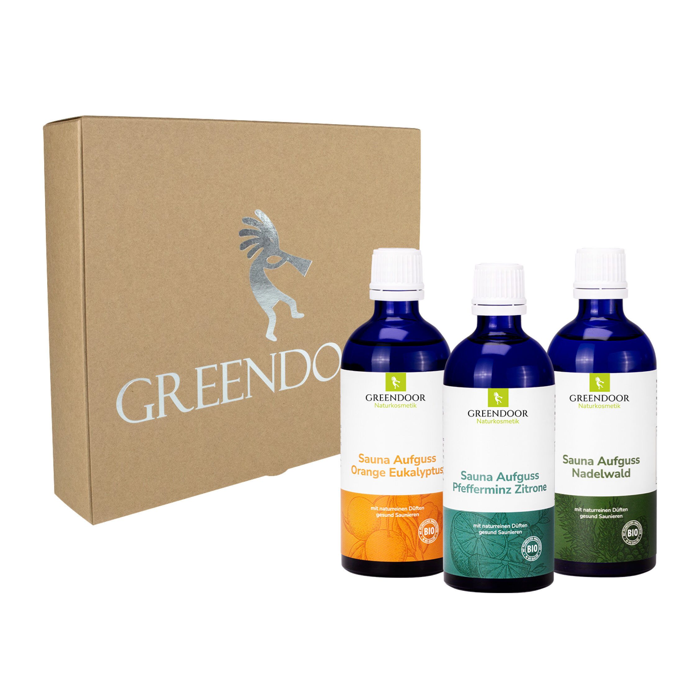 GREENDOOR Sauna-Aufgussset Geschenk Set Sauna Aufguss