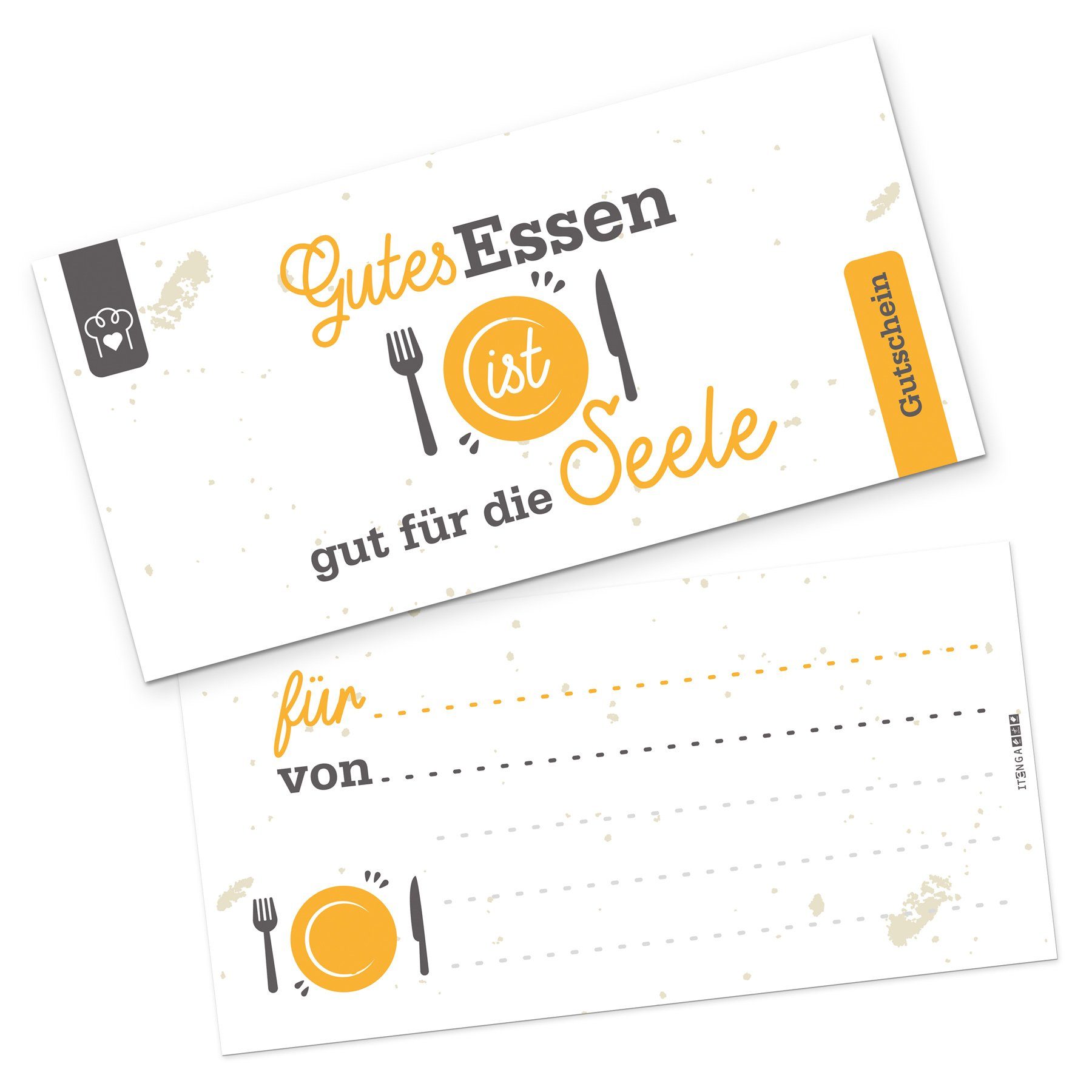 itenga Grußkarten itenga Geschenkgutschein Gutes Essen
