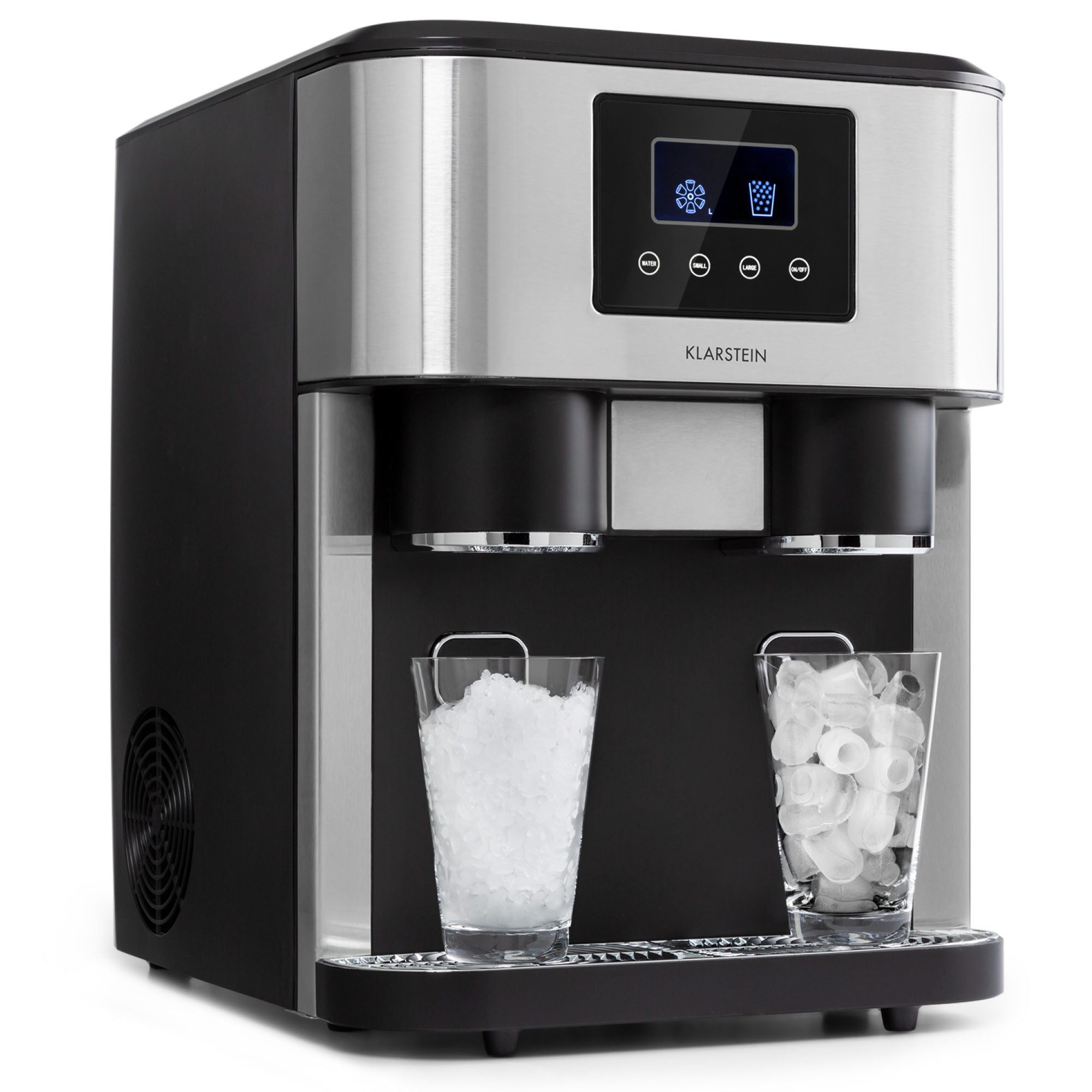 Klarstein Eiswürfelmaschine Eiszeit Crush, Eiswürfelmaschine mit