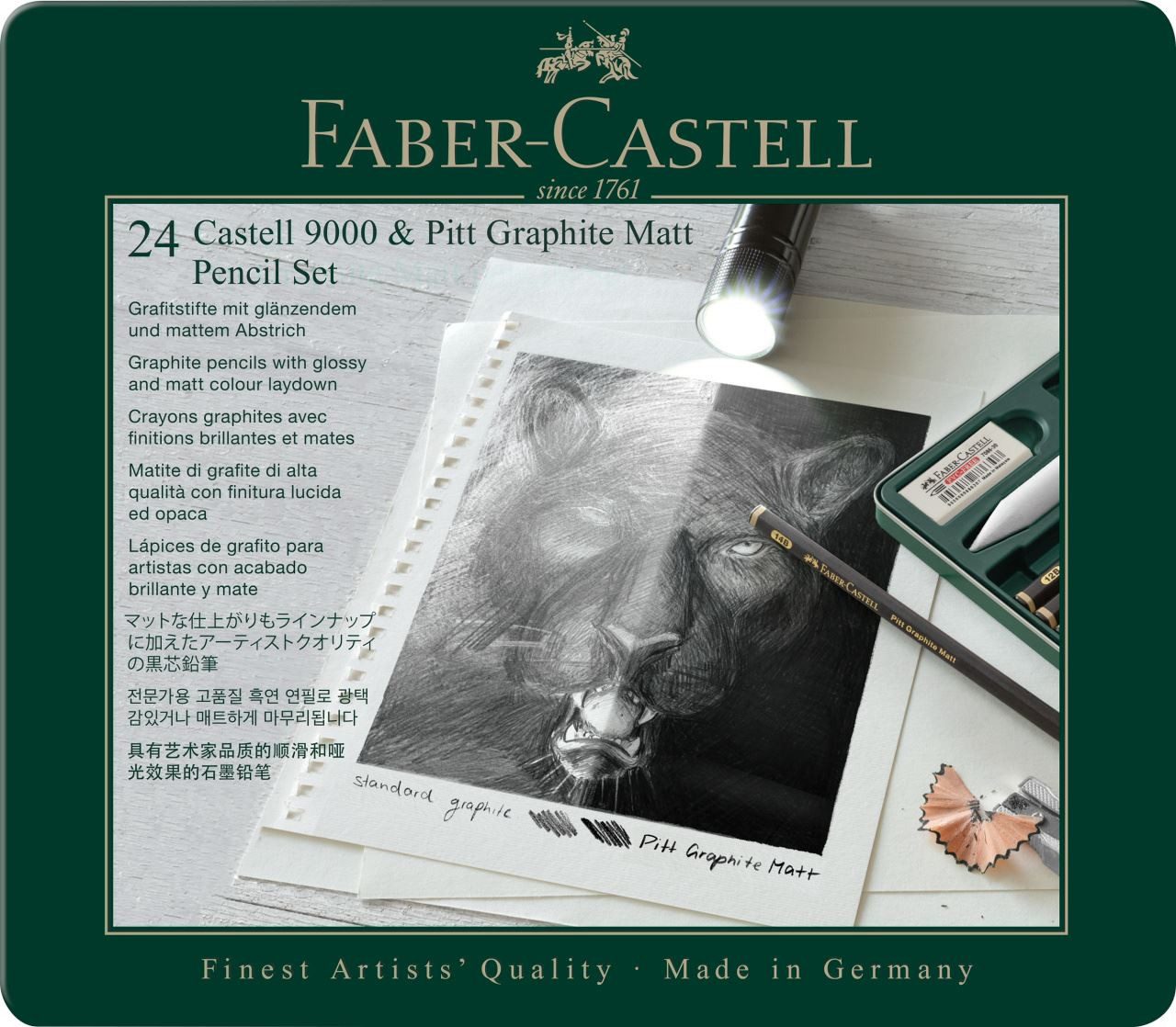 Faber-Castell Zeichenkohle Faber-Castell Set Pitt Graphite