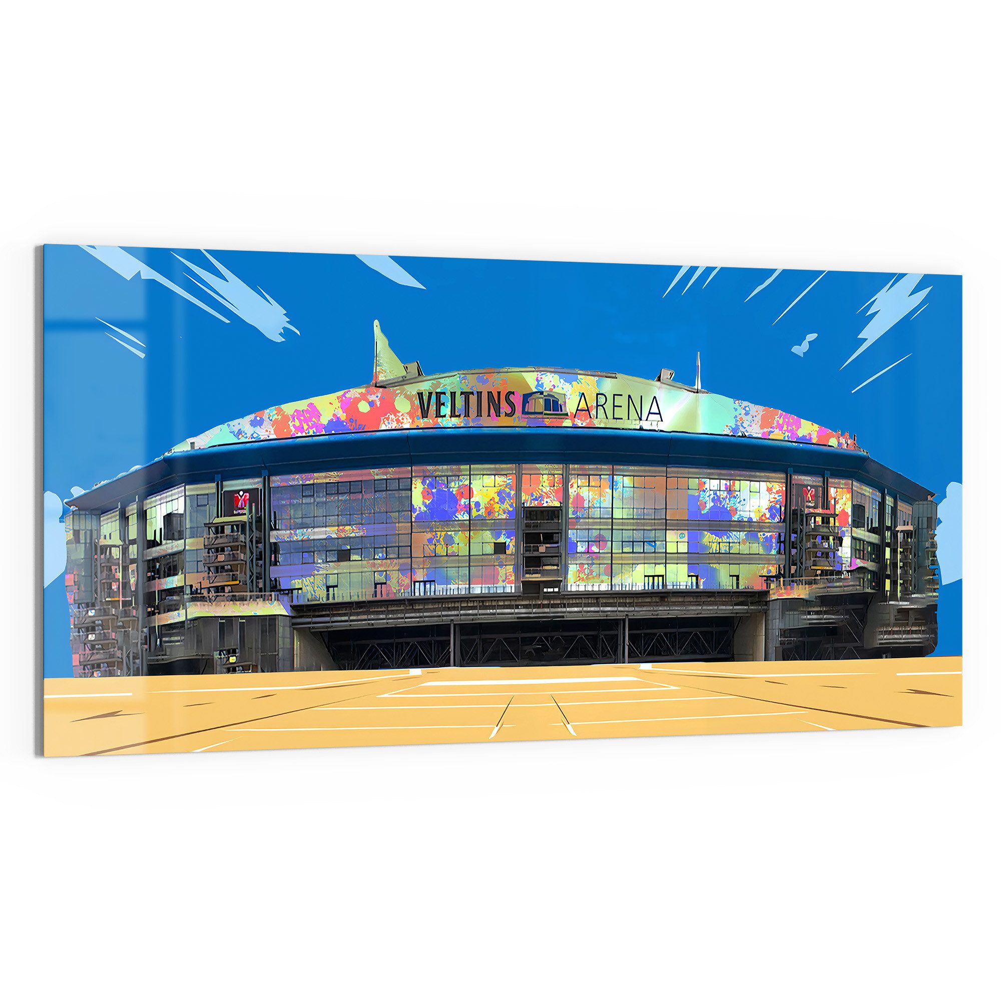 DEQOART Glasbild 'Stadion Schalke 04', 'Stadion