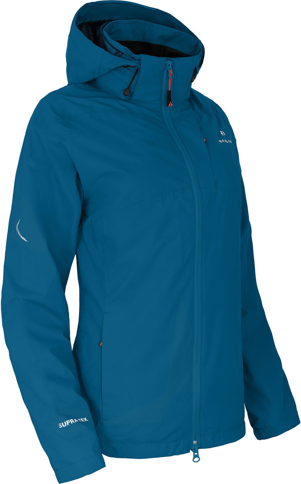 Bergson Regenjacke VALDIVIA Damen Rad-Regenjacke, Netzfutter,