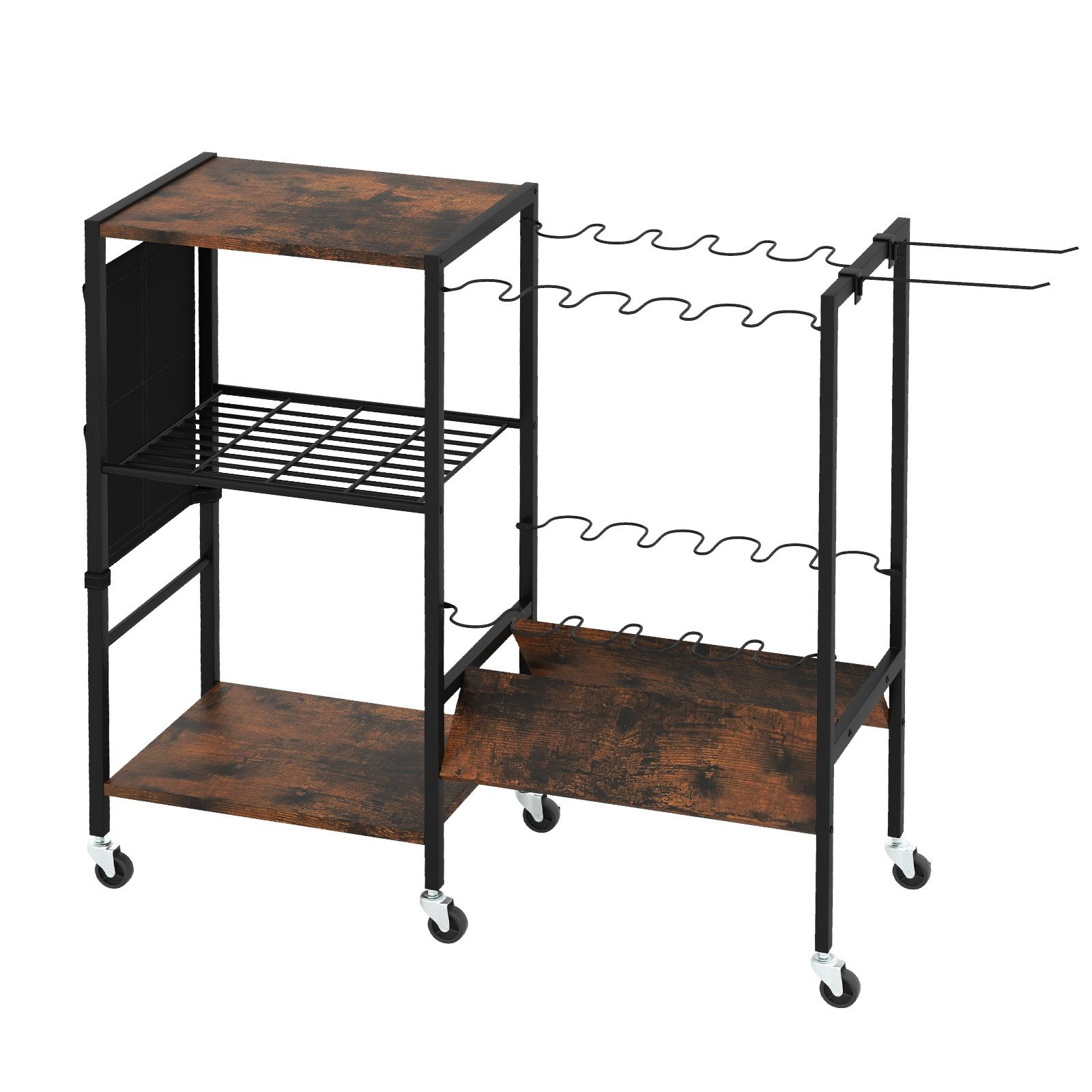 COSTWAY Rutenhalter, (mit Tasche, zur 12