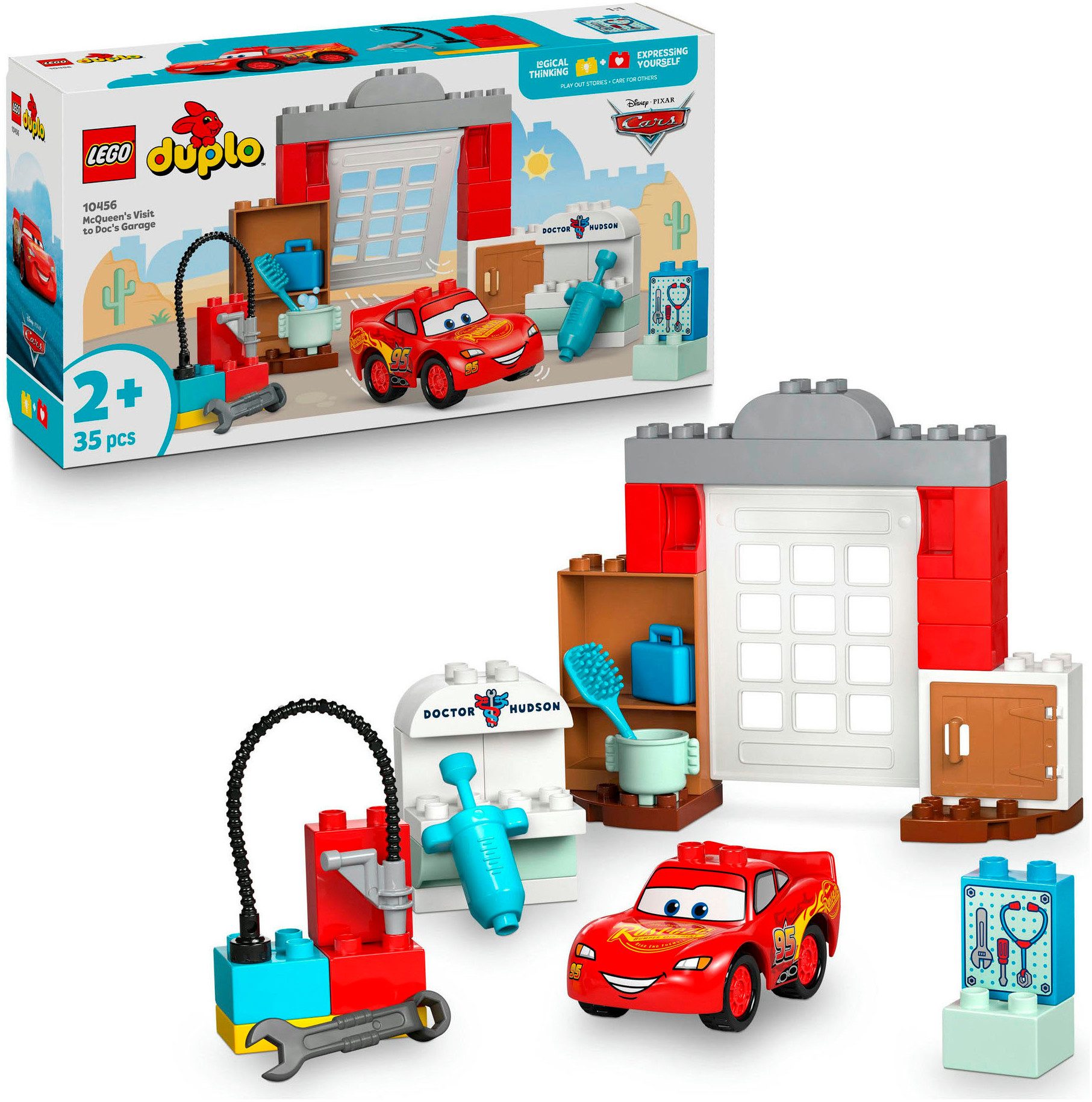 LEGO® McQueens Besuch in Docs Werkstatt