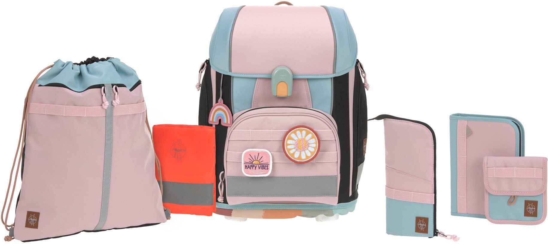 LÄSSIG Schulranzen Unique, Boxy, Rose Blue