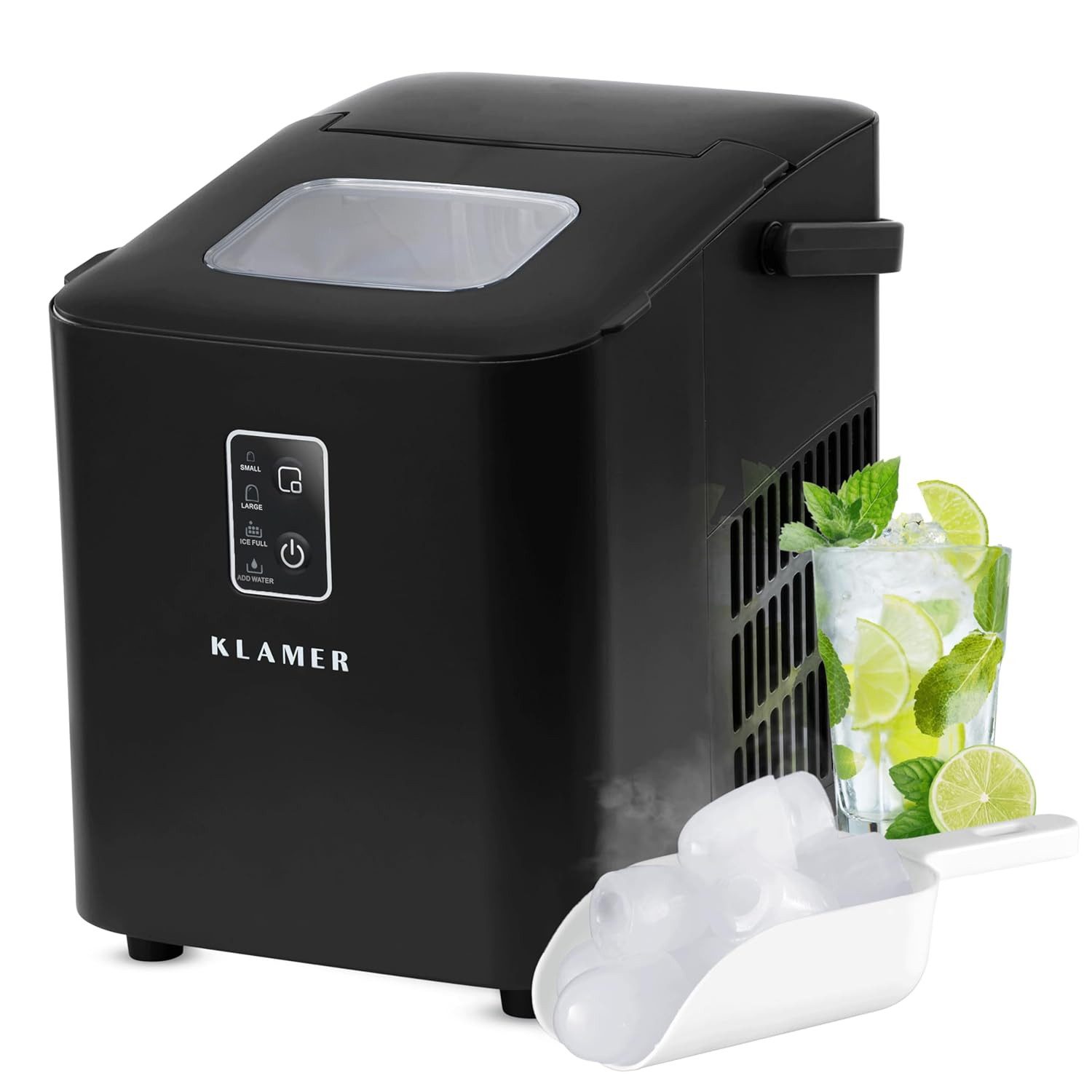 KLAMER Eiswürfelmaschine 8 Eiswürfel in 8
