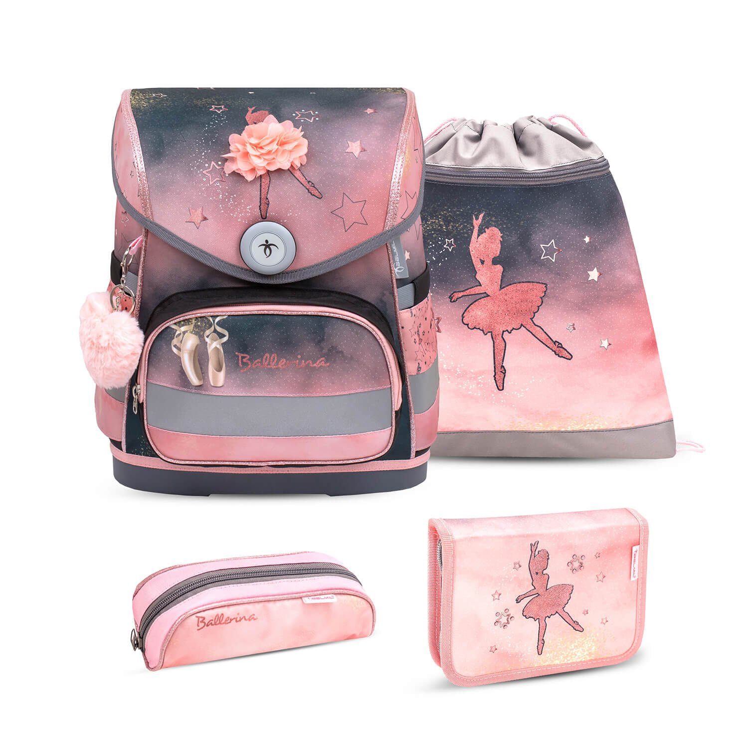 Belmil Rucksack Rucksack Compact Ergonomisch Schulranzen-Set