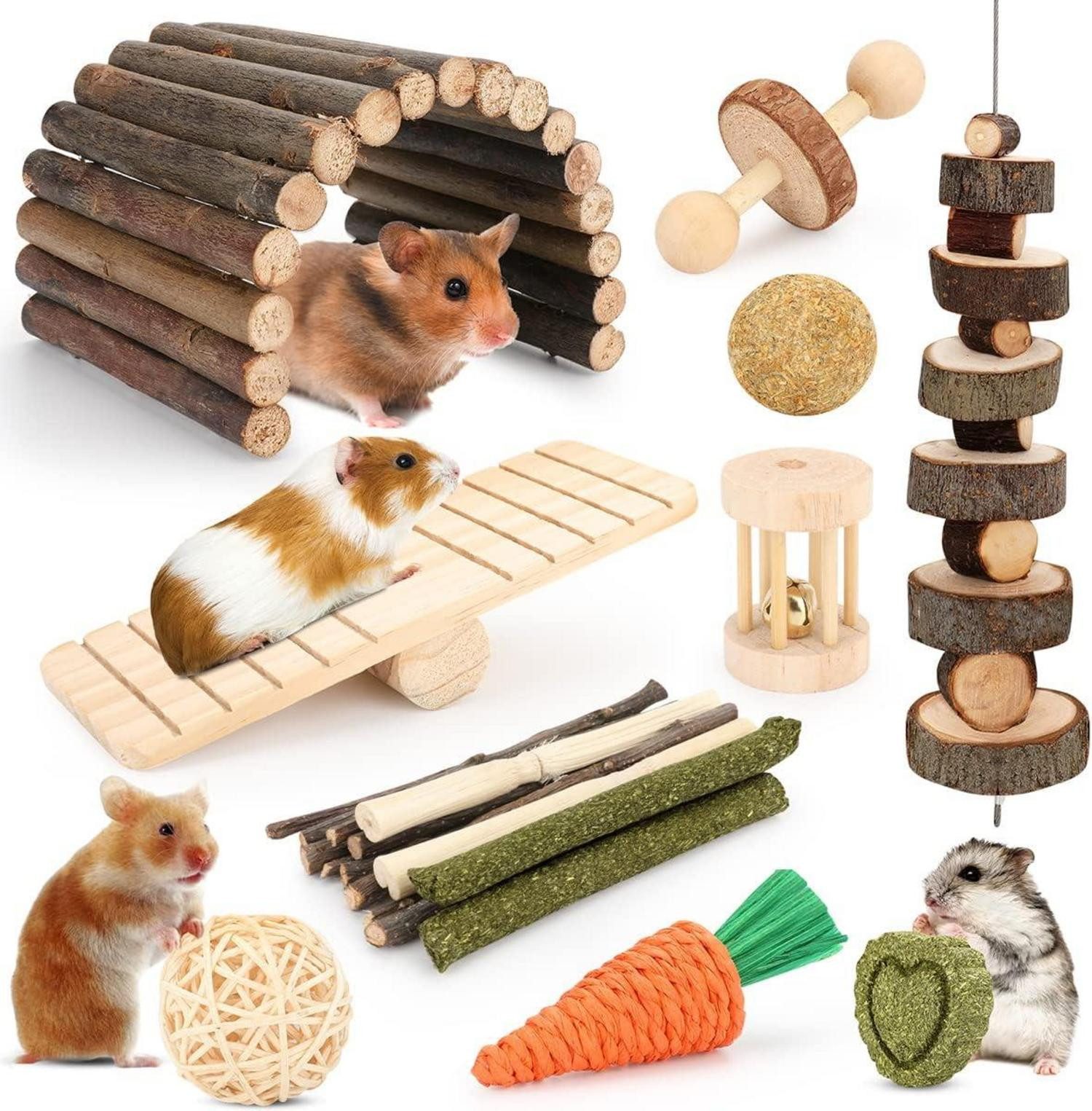 LuxusKollektion Kleintierkäfig Kleintier Spielzeug Set Hamster