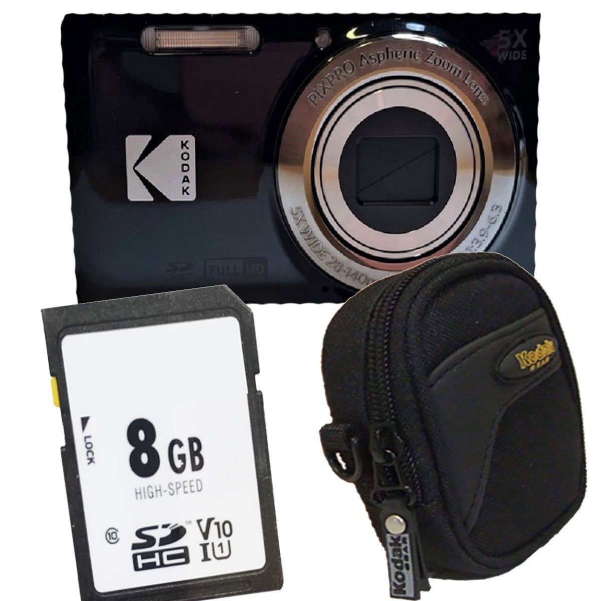 Kodak Kodak FZ55 schwarz Digitalkamera Set