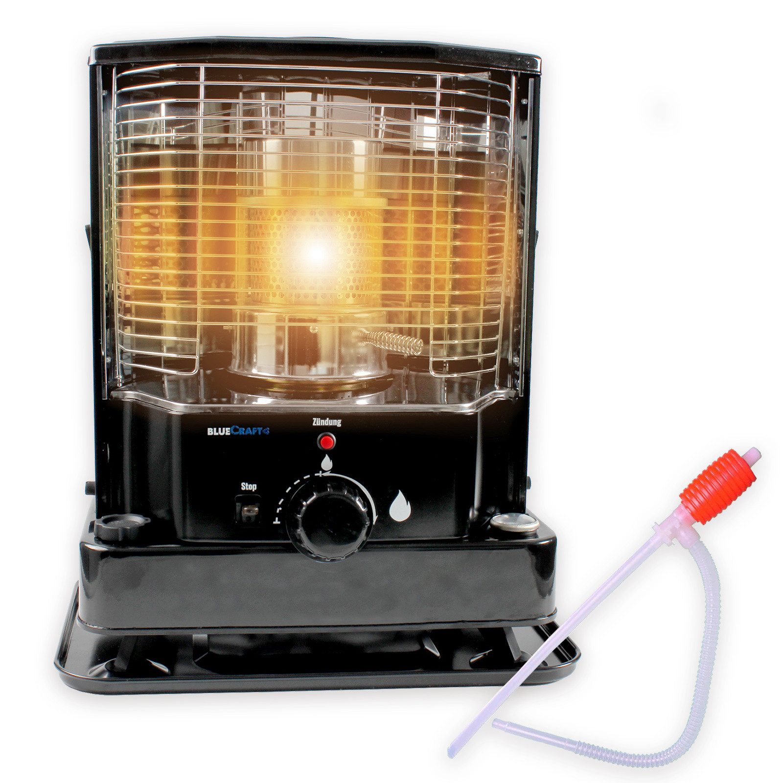 BlueCraft Petroleumheizung Petroleumofen Dochtofen mobile Camping-Heizung