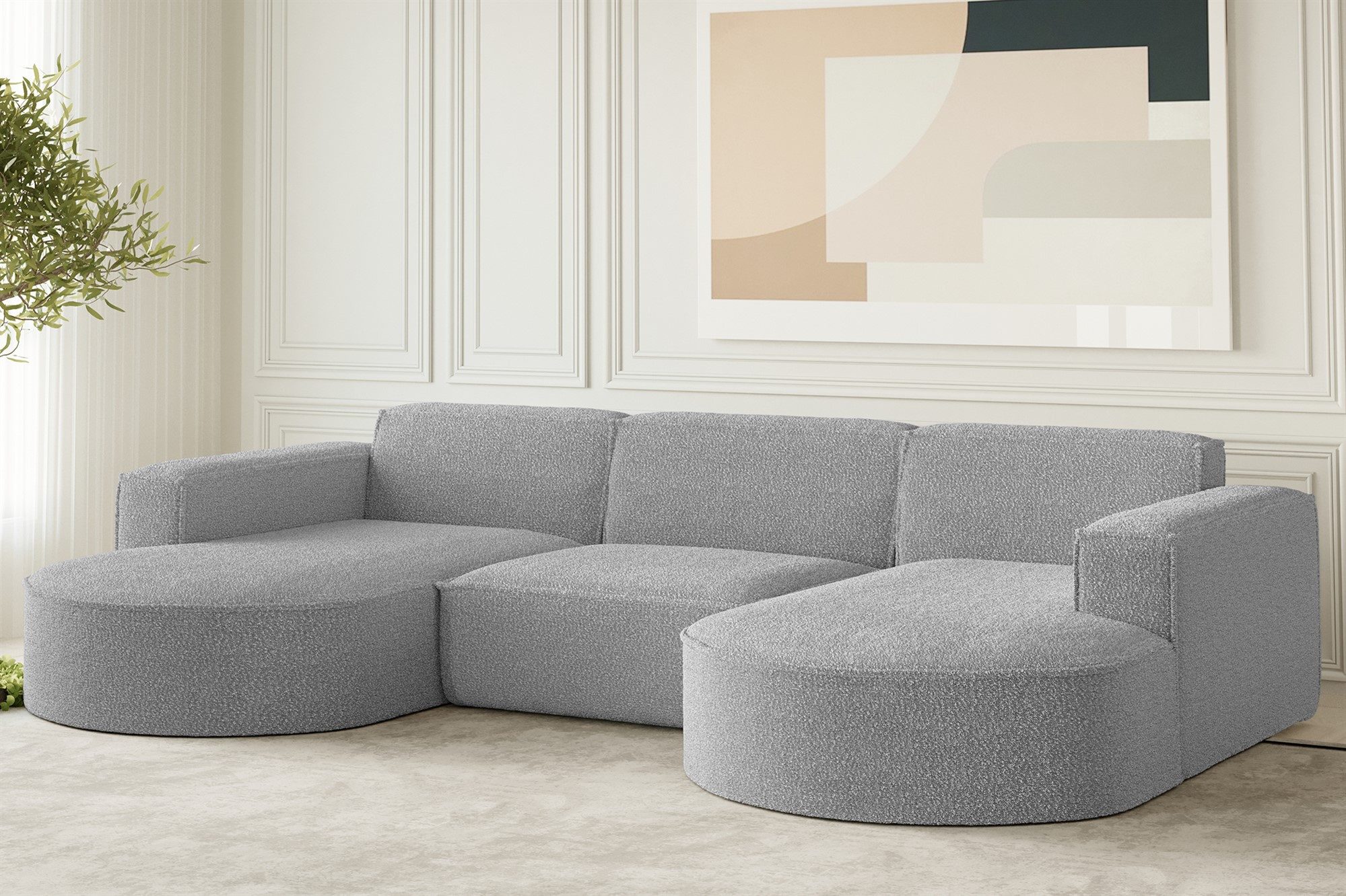 Fun Möbel Wohnlandschaft Wohnlandschaft U-Form Sofa