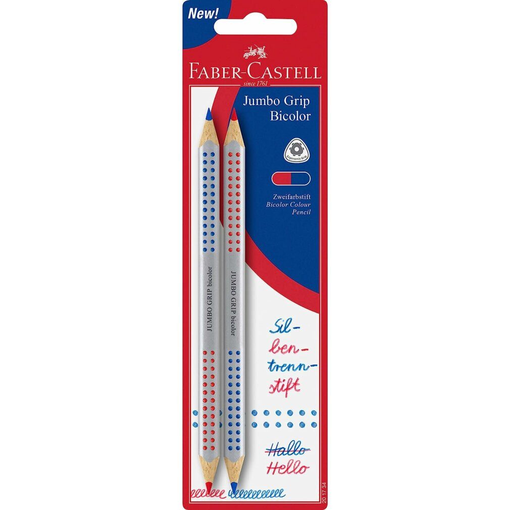 Faber-Castell Bleistift 2 Jumbo Grip Silbenstifte