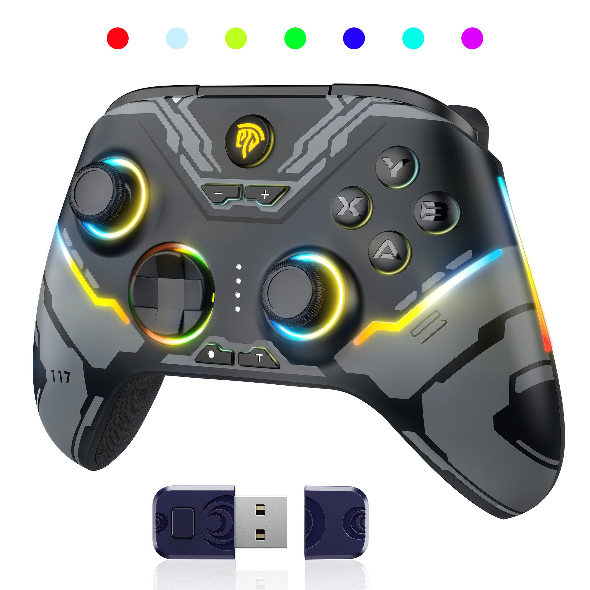 Fanttik PC Wireless Controller Gaming-Controller Akku