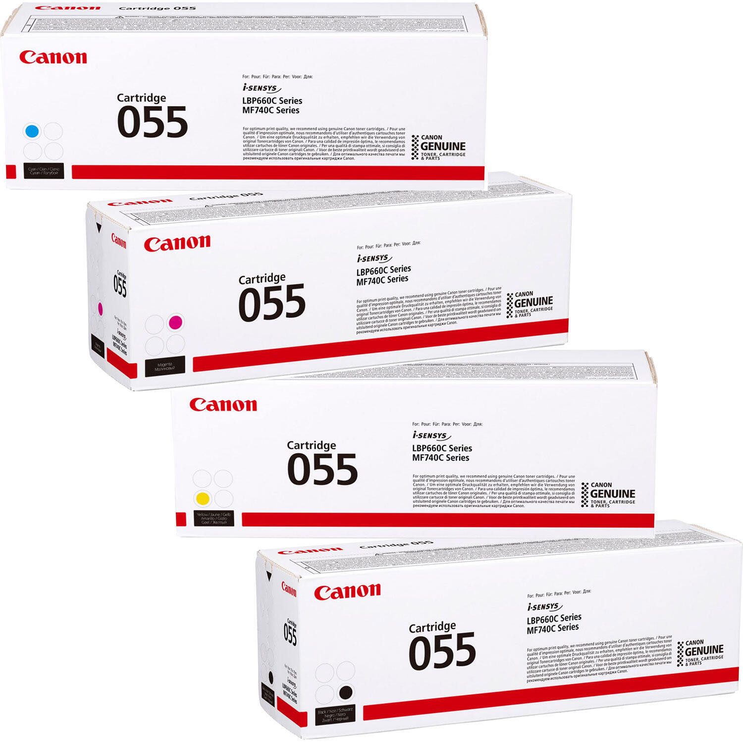 Canon Tonerkartusche Canon 055 Toner 4er