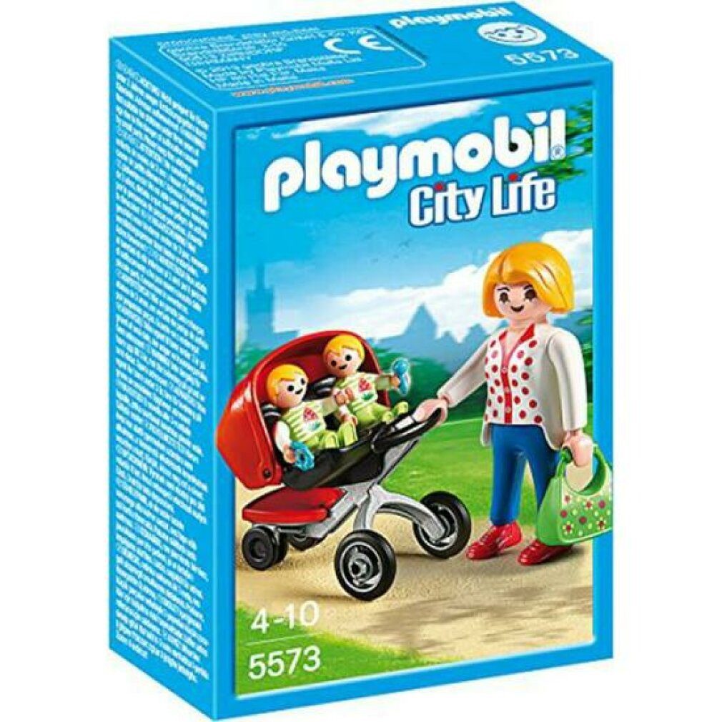 Playmobil® Stapelspielzeug Playmobil City Life Zwillingskinderwagen