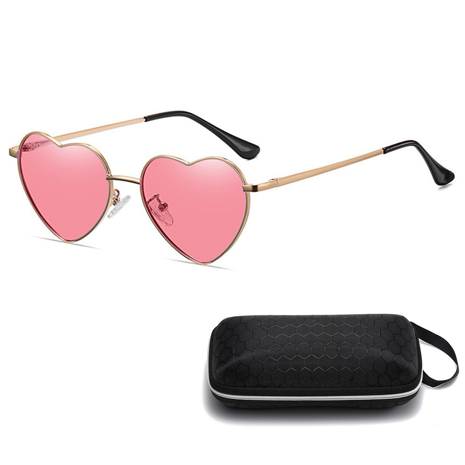 ibettertec Sonnenbrille Sonnenbrille Damen,Halbgestelle Unregelmäßige Farbverlauf