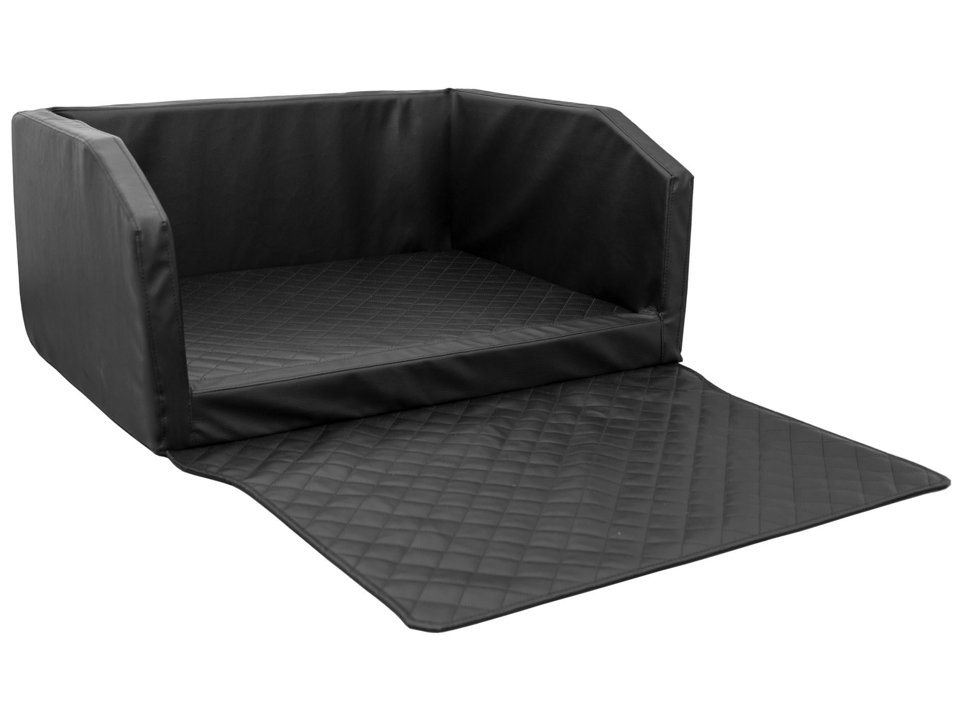 CopcoPet Tier-Autobett Autohundebett Rot/Schwarz 70 x