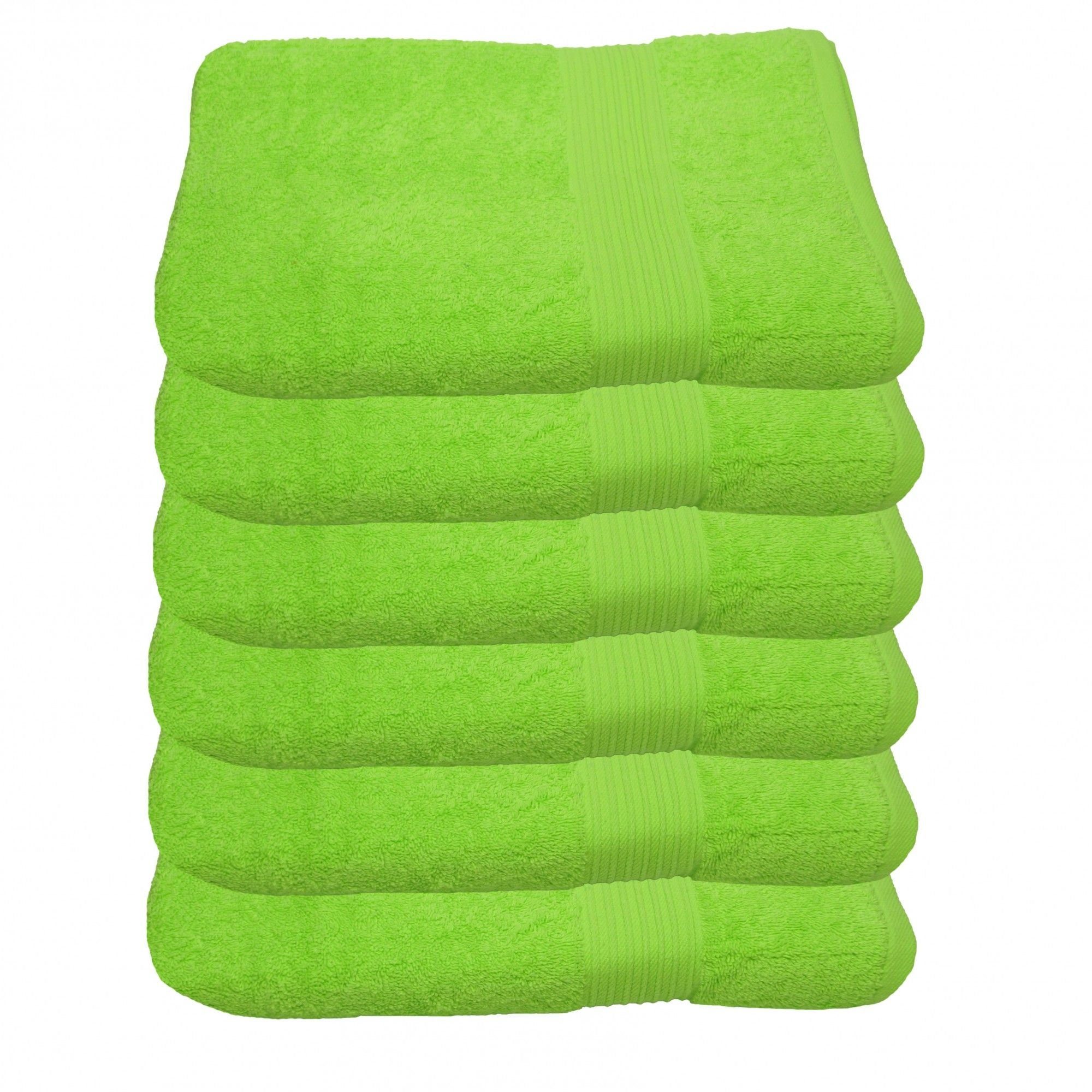 Julie Julsen Handtücher 6-Handtücher-Apfelgrün-Handtuch 50 x